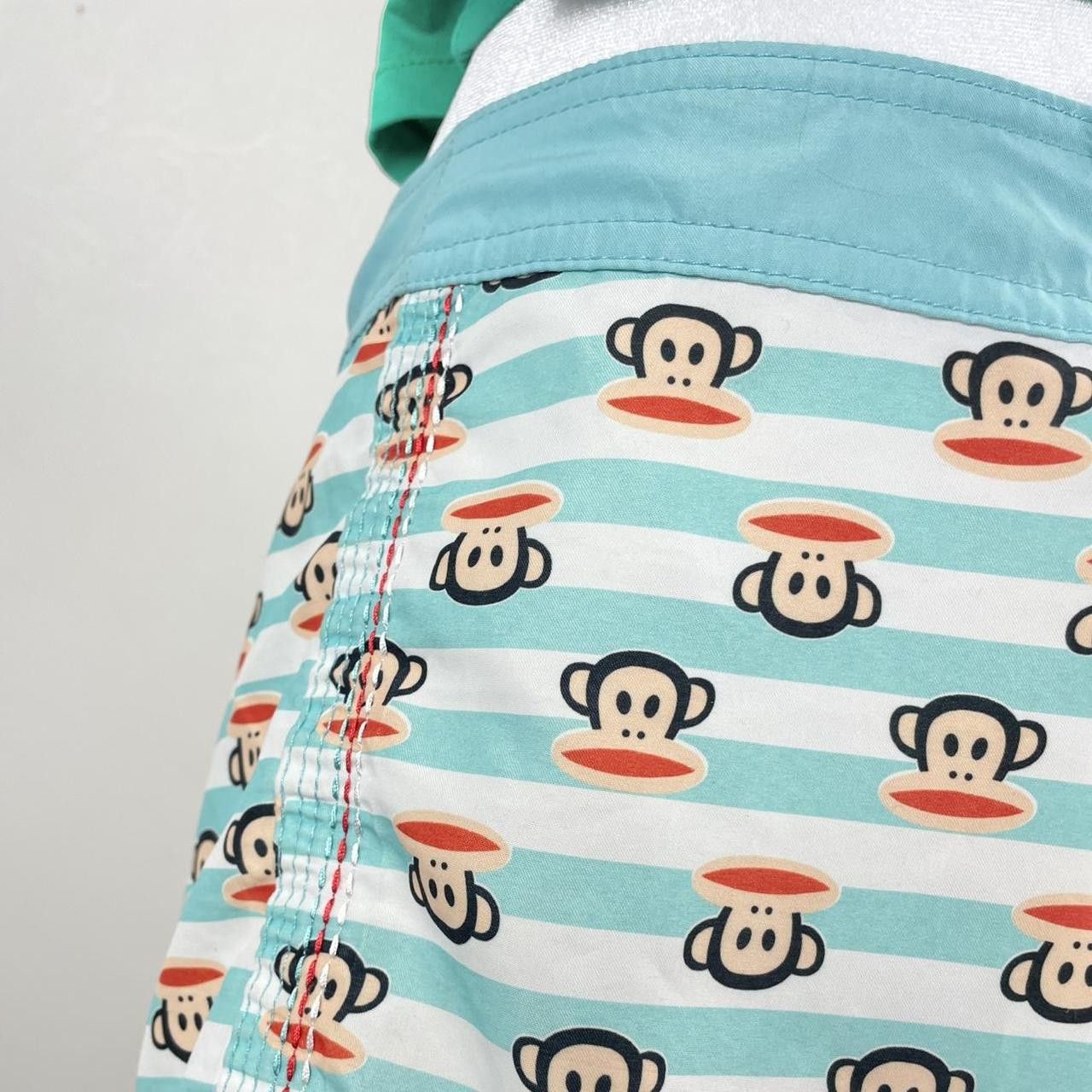 Paul Frank ✩ Paul Frank Turquoise Julius Monogram Swimming Trunks ♡ Size 26" / US 2 / IT 38 - 4 Thumbnail