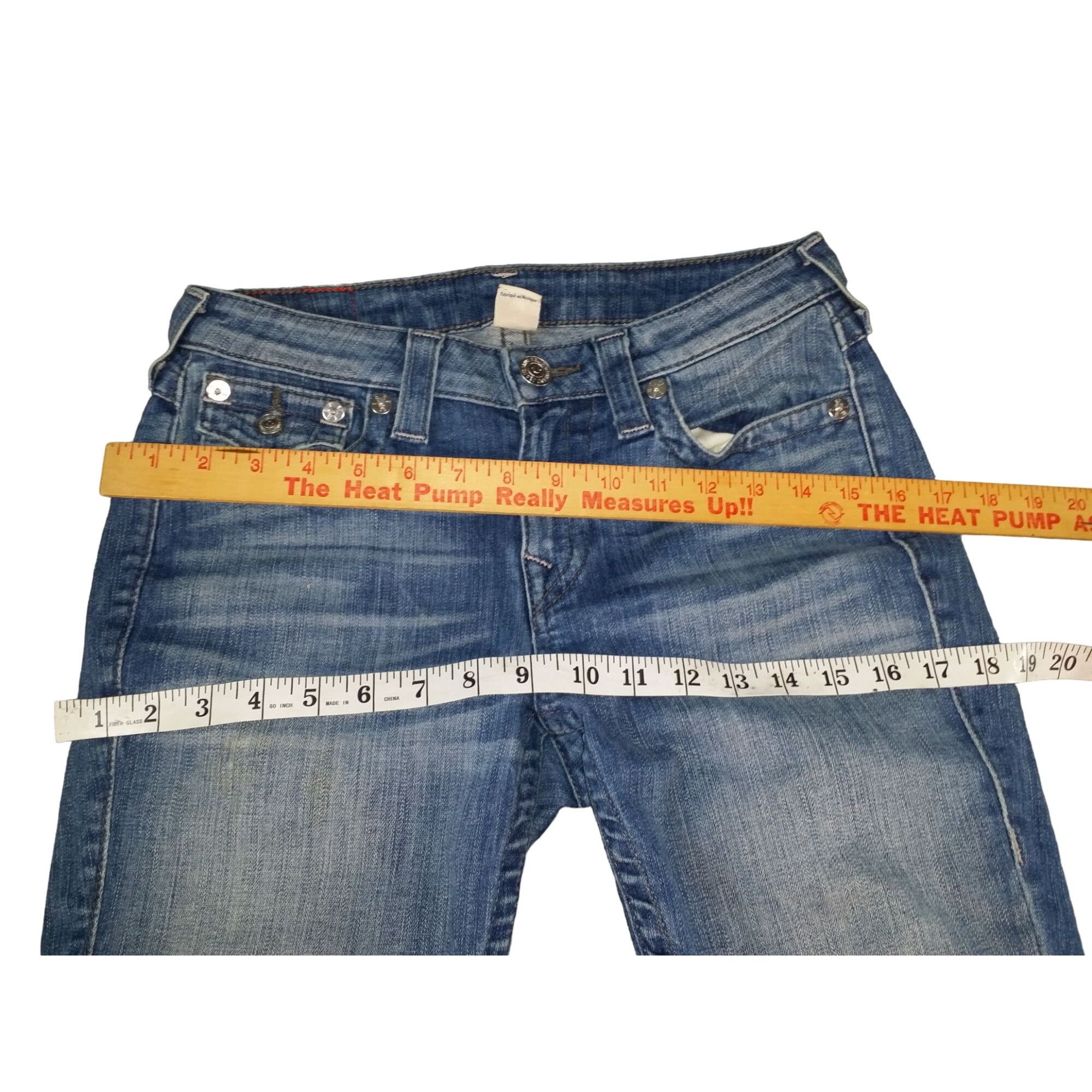 True Religion True Religion Skinny Jeans Women Sz 28 Blue Denim Straight D Size 28" / US 6 / IT 42 - 2 Thumbnail