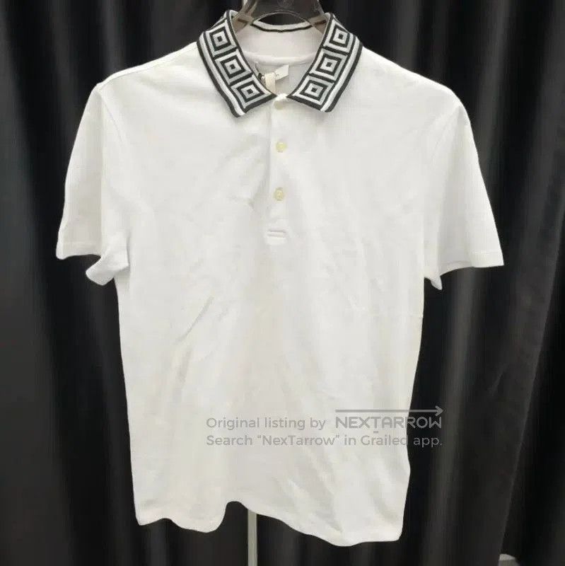 Versace Versace Short Sleeve White Cotton Polo Shirt . Size US S / EU 44-46 / 1 - 1 Thumbnail