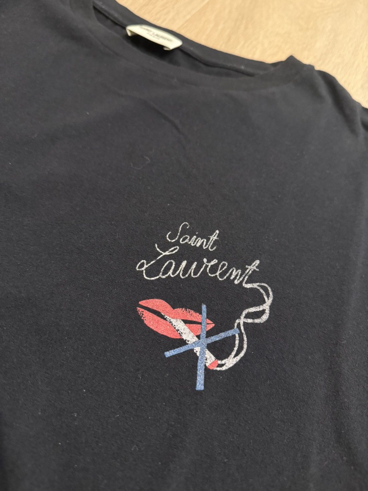 Saint Laurent Paris SS18 Saint Laurent No Smoking Tee Size US L / EU 52-54 / 3 - 4 Thumbnail
