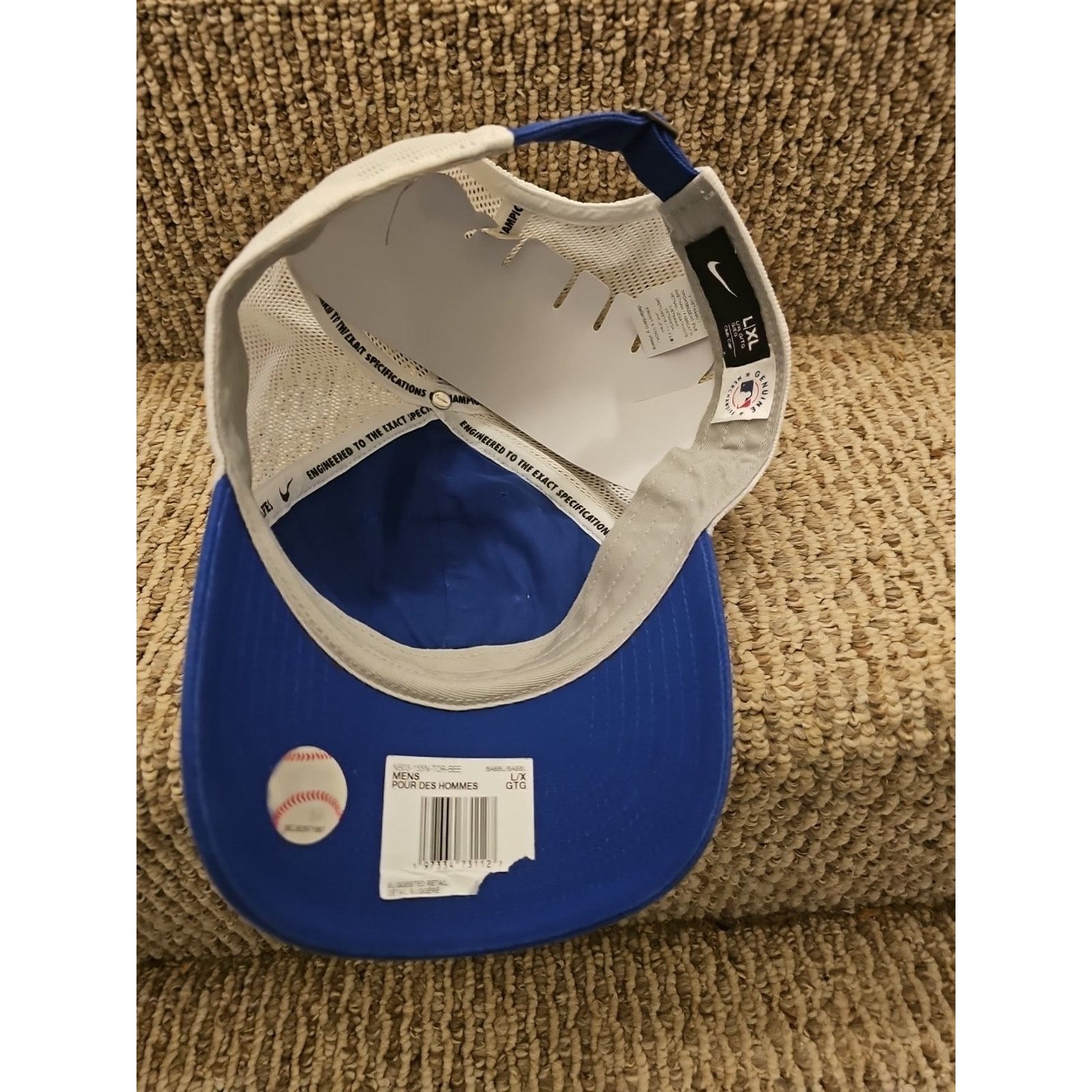 Nike Toronto Blue Jays Nike Club Cap Team L/XL Strap Mesh Hat Size ONE SIZE - 8 Thumbnail