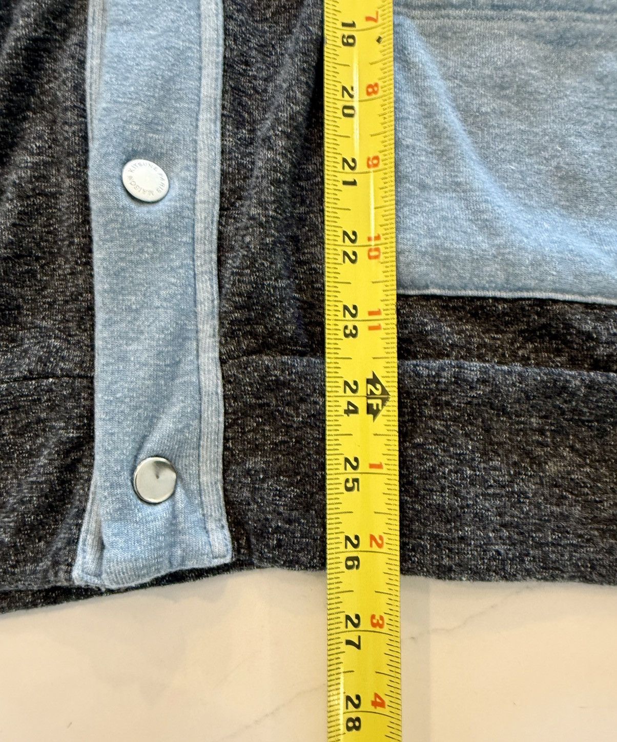 Maison Kitsune Archive Maison Kitsune Paris “Garage” Grey W/Blue Cardigan S Size US S / EU 44-46 / 1 - 14 Thumbnail