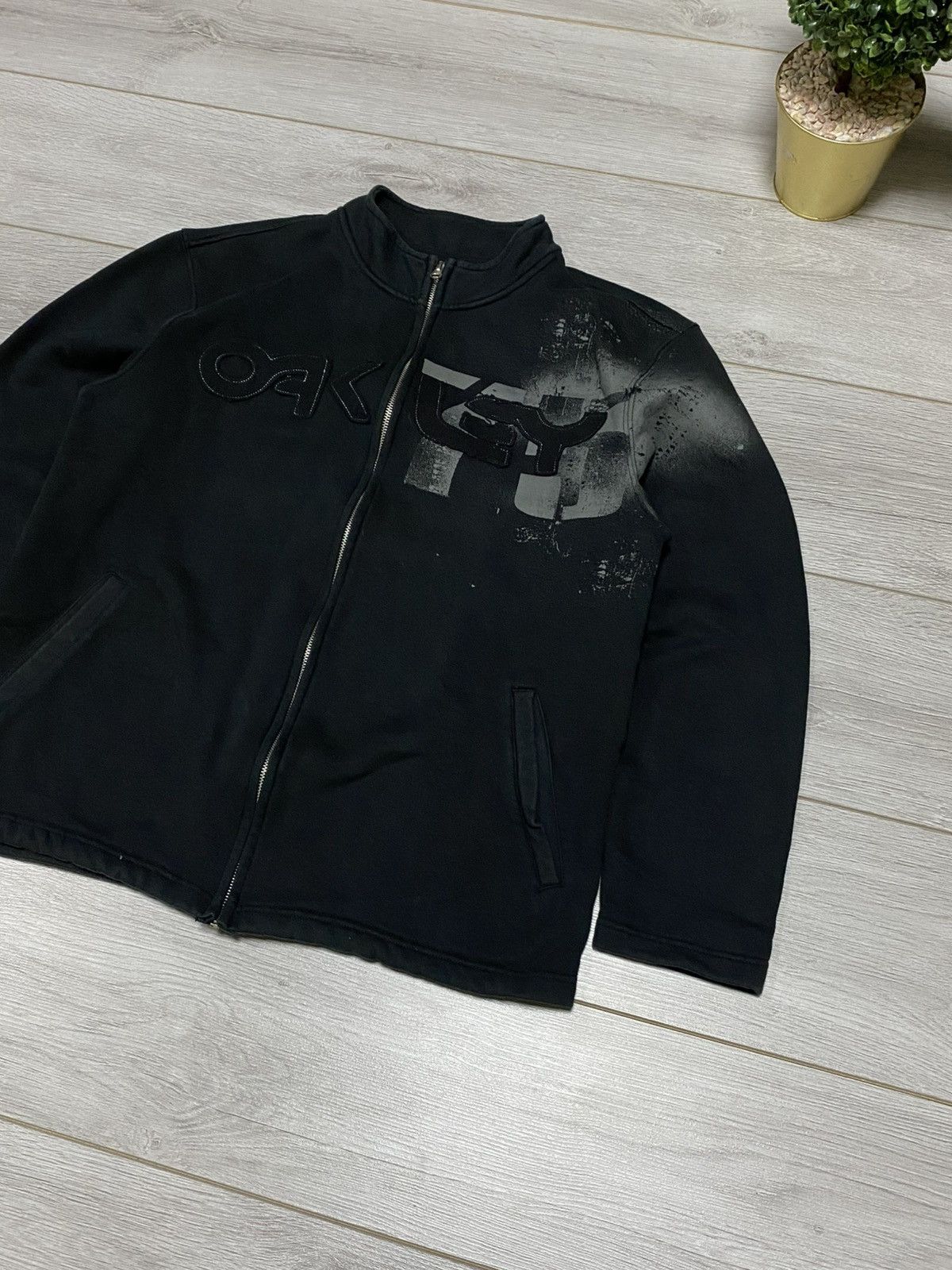 Oakley Oakley big logo spell out 75 vintage zip sweatshirt Size US XL / EU 56 / 4 - 2 Thumbnail