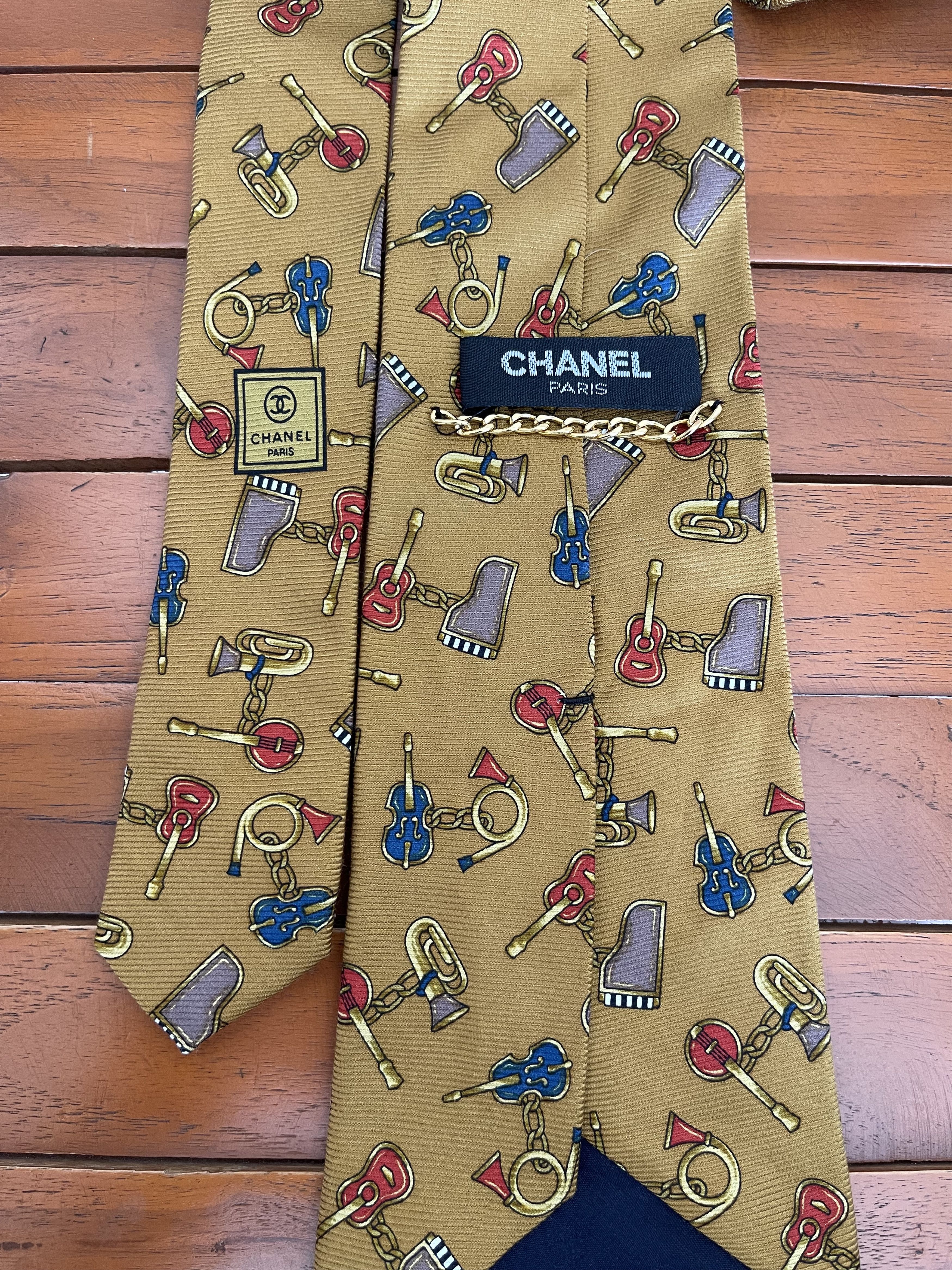 Chanel Vintage Chanel Neckties Made in Italy Size ONE SIZE - 2 Thumbnail