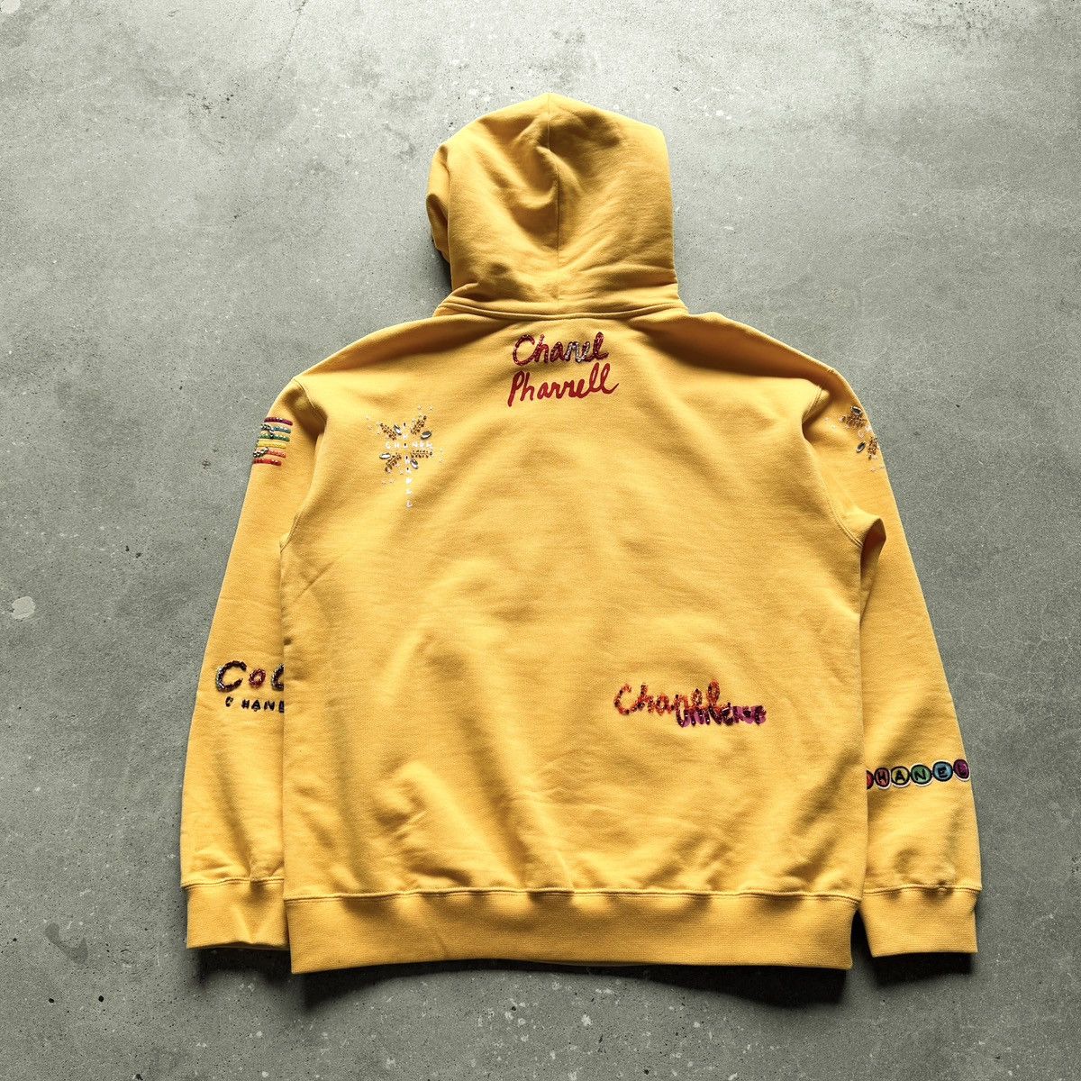 Chanel Chanel x Pharrell 2019 Coco Hand Beaded Lesage Yellow Hoodie Size US M / EU 48-50 / 2 - 17 Thumbnail