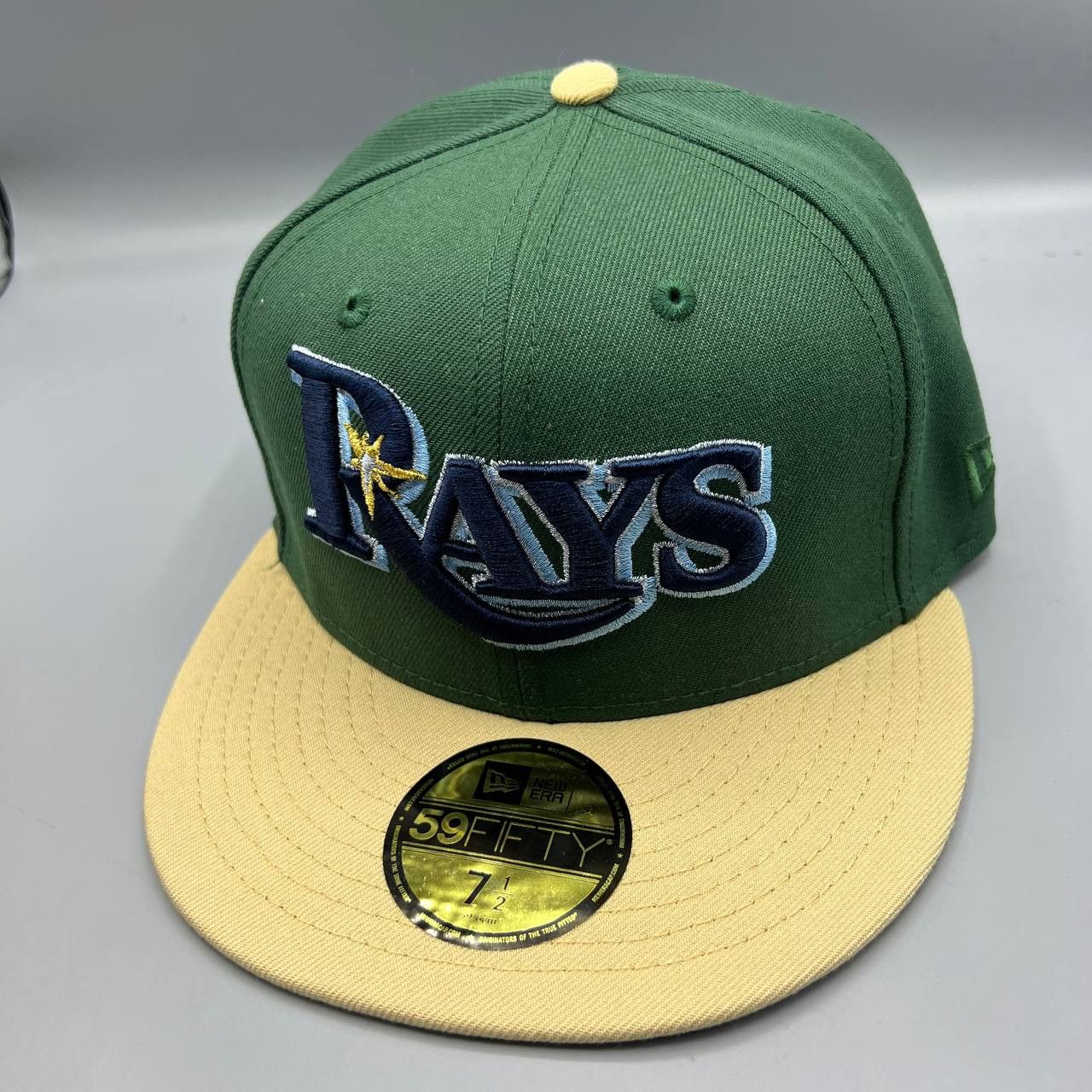 New Era Tampa Bay Rays Hat Men 7 1/2 59Fifty New Era Fitted Cap Size ONE SIZE - 5 Thumbnail
