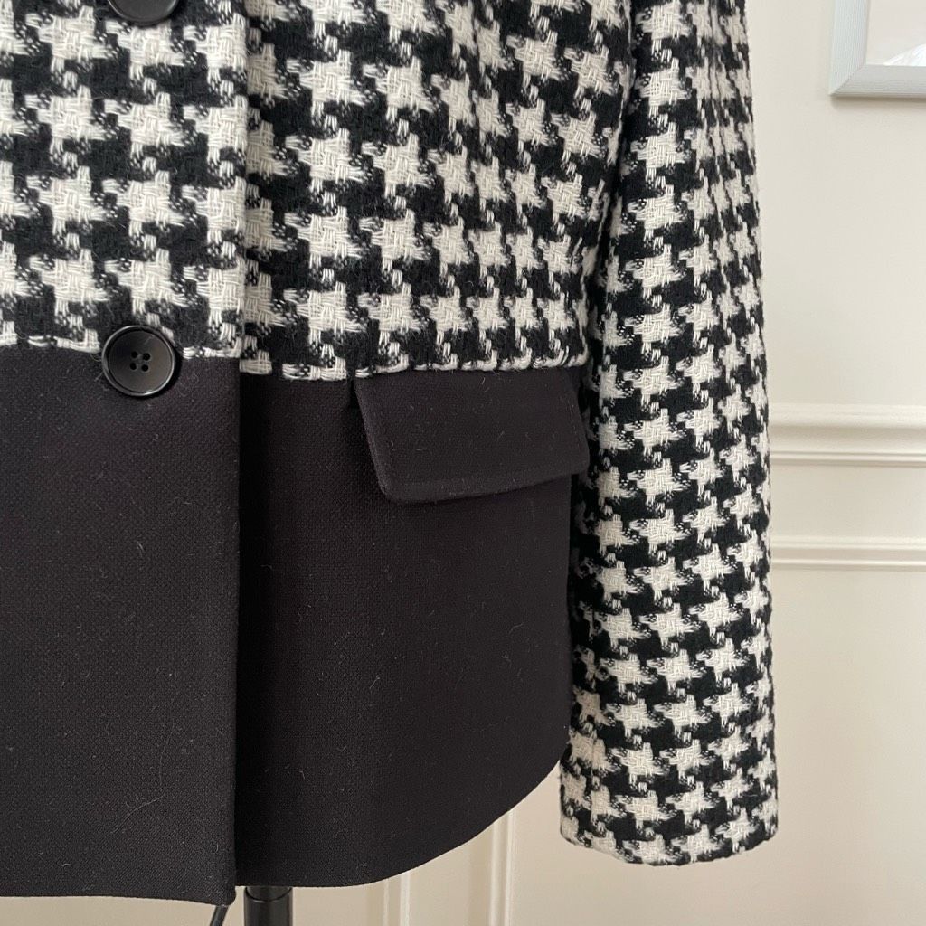 Other Talbots Jewel Neck Blazer Houndstooth 8 Size M / US 6-8 / IT 42-44 - 3 Thumbnail