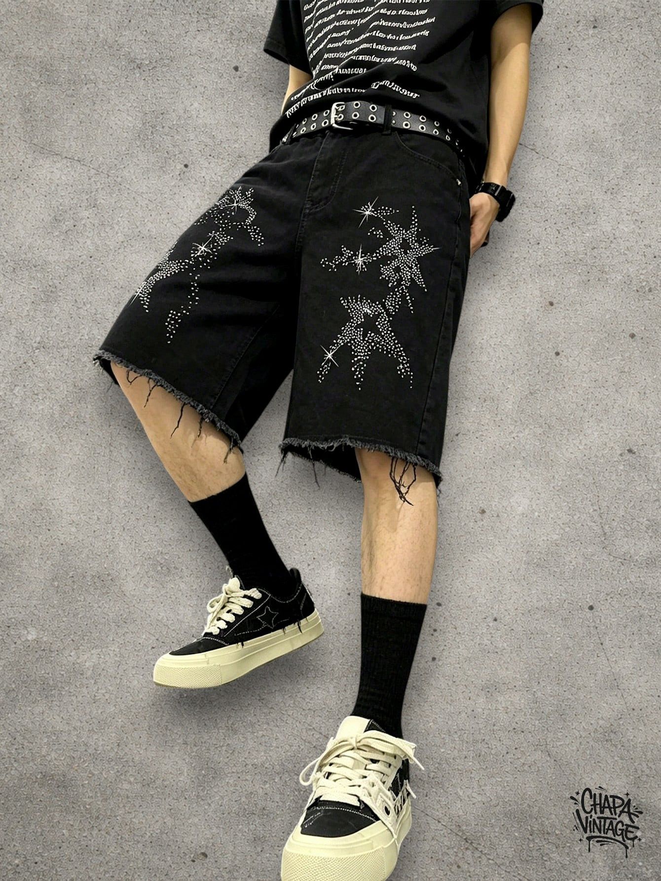 Japanese Brand Ripped ice opium shorts Size US 32 / EU 48 - 3 Thumbnail