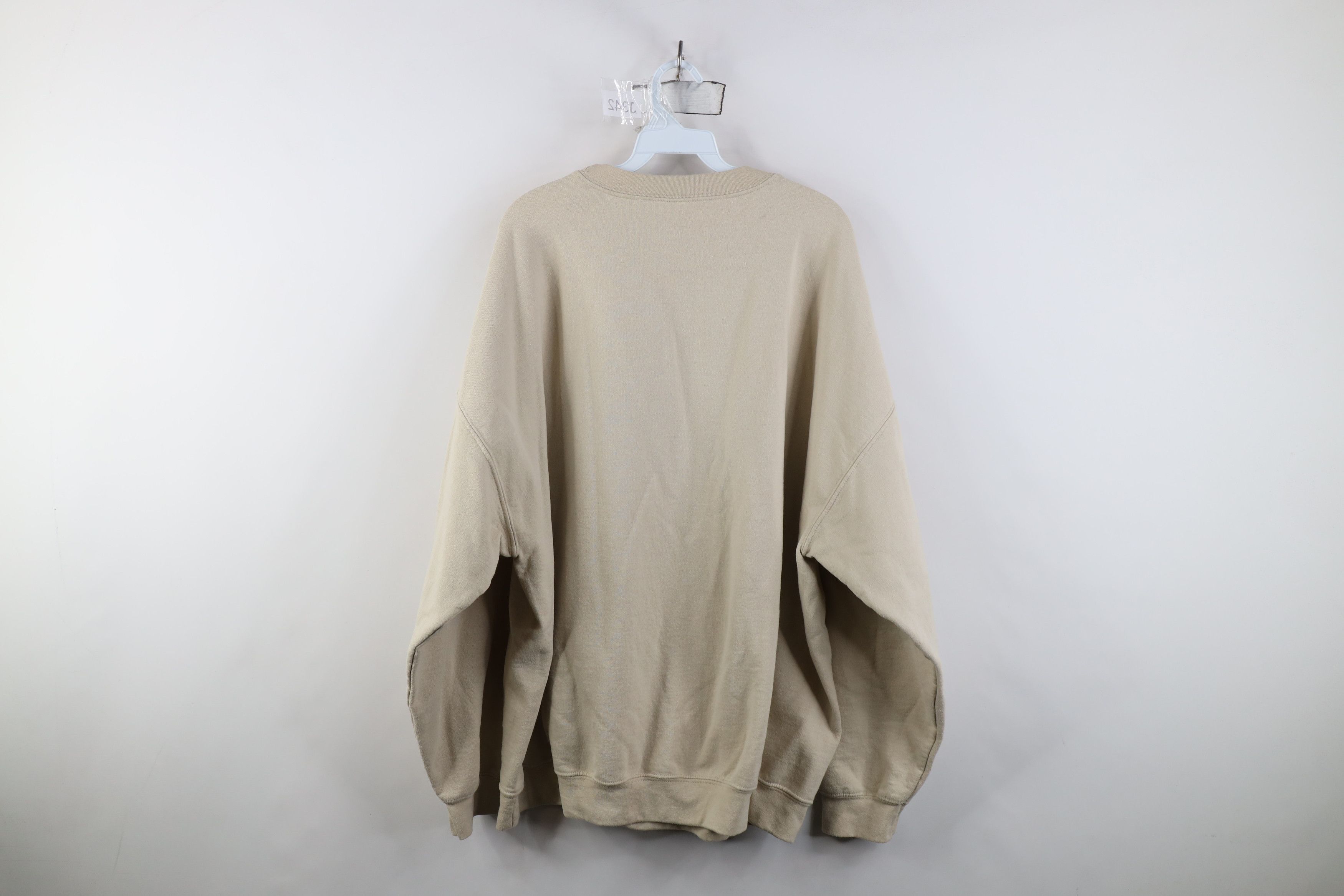 Vintage Vintage 90s Y2K Streetwear Puppy Crewneck Sweatshirt Beige Size 3XL / US 20-22 - 14 Thumbnail