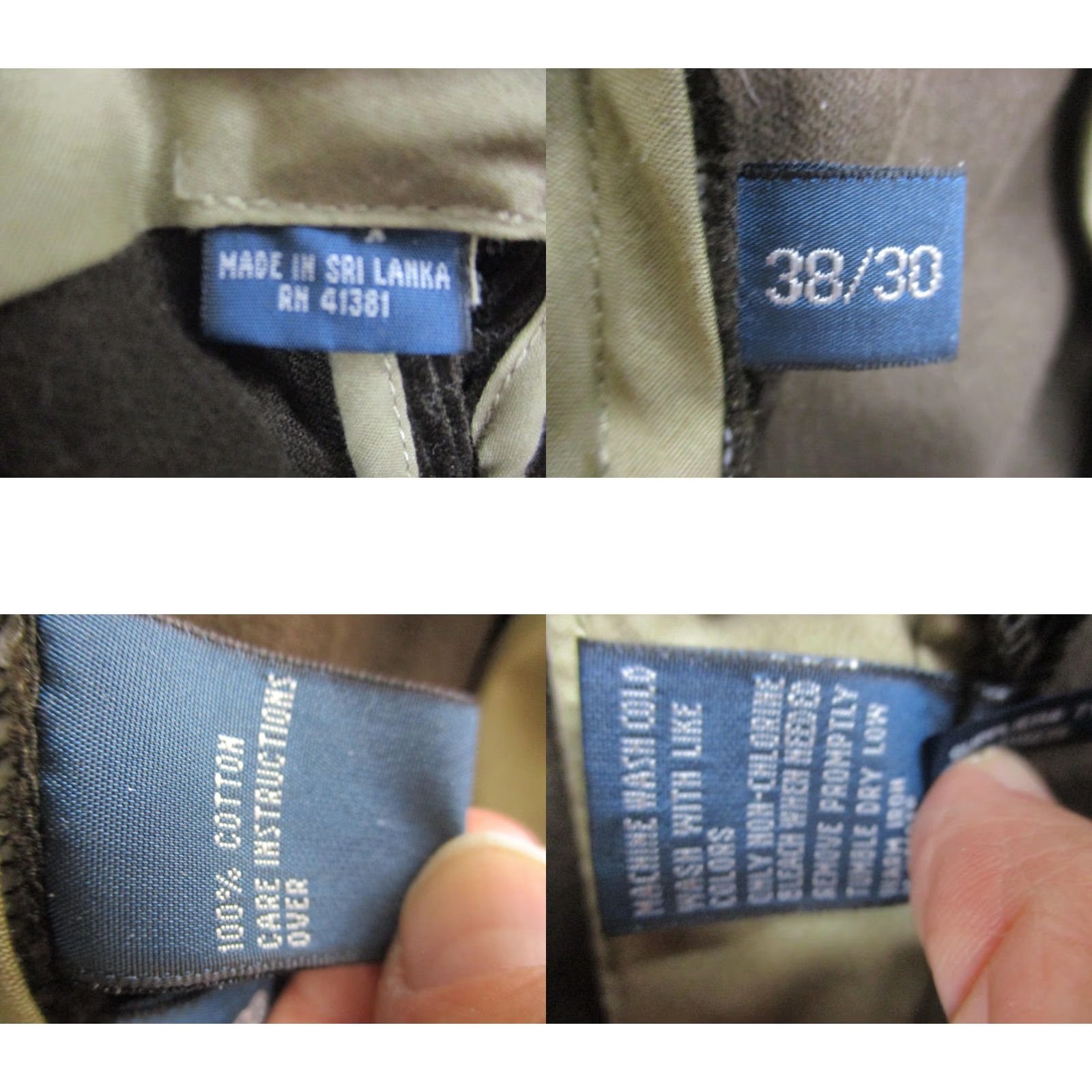 Polo Ralph Lauren Polo Ralph Lauren Pants Mens 38x30 Corduroy Preston Brown 100% Cotton Wide Wale Straight Front Zip Pockets Mens Size US M / EU 48-50 / 2 - 8 Thumbnail