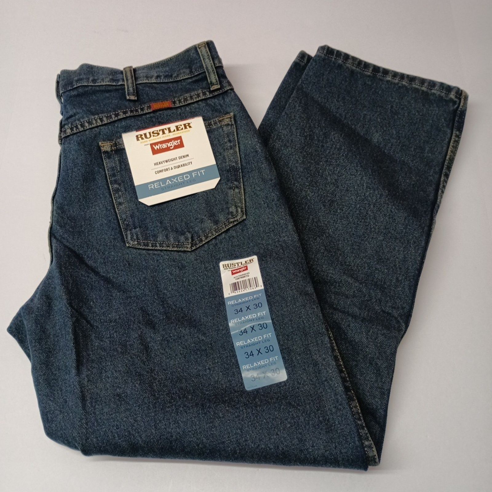 Wrangler Wrangler Relaxed Fit Jeans Men's Size 34x30 Blue Heavyweight Size US 34 / EU 50 - 1 Thumbnail