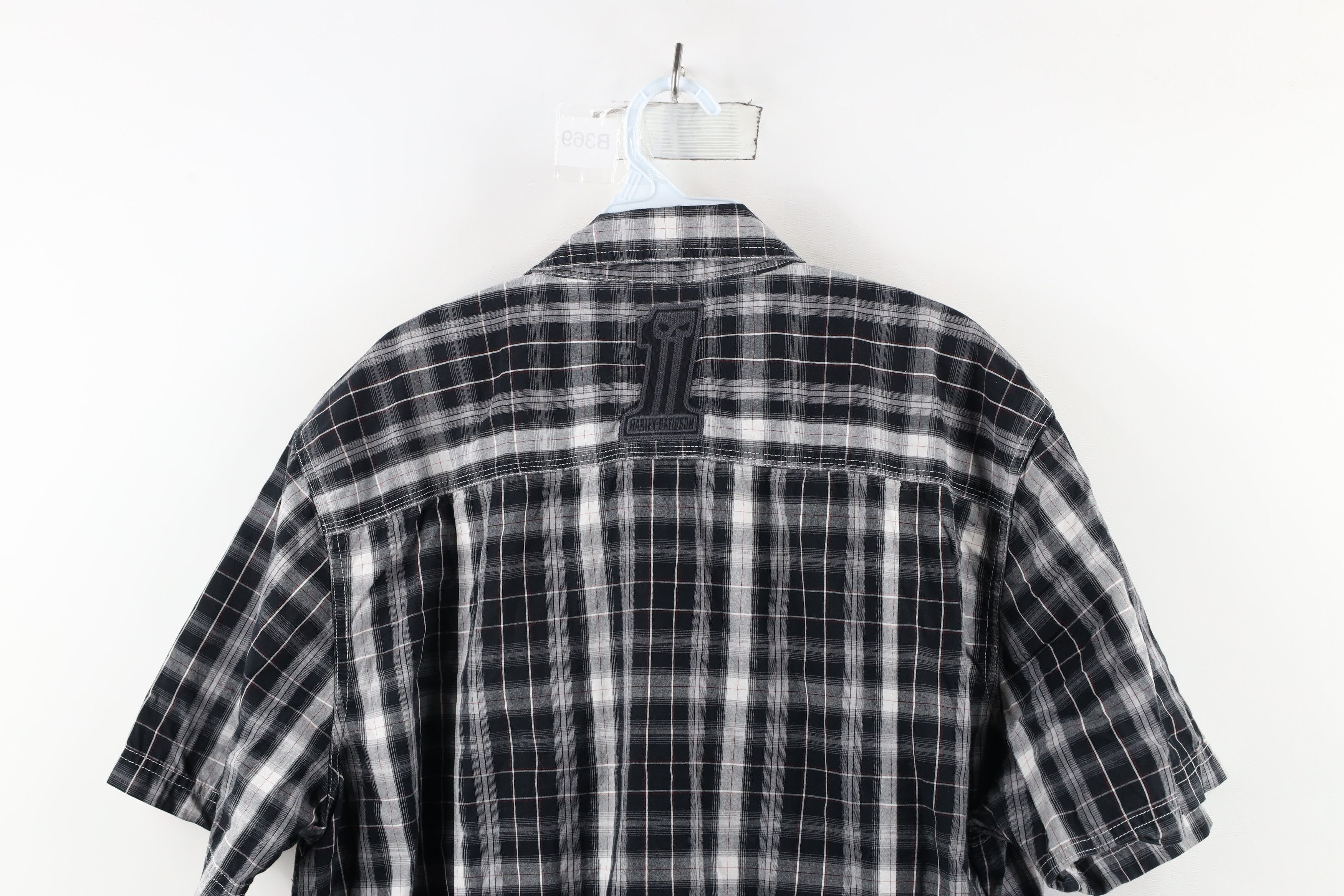 Harley Davidson × Vintage Vintage Harley Davidson Skull Short Sleeve Button Shirt Size US XXL / EU 58 / 5 - 9 Thumbnail