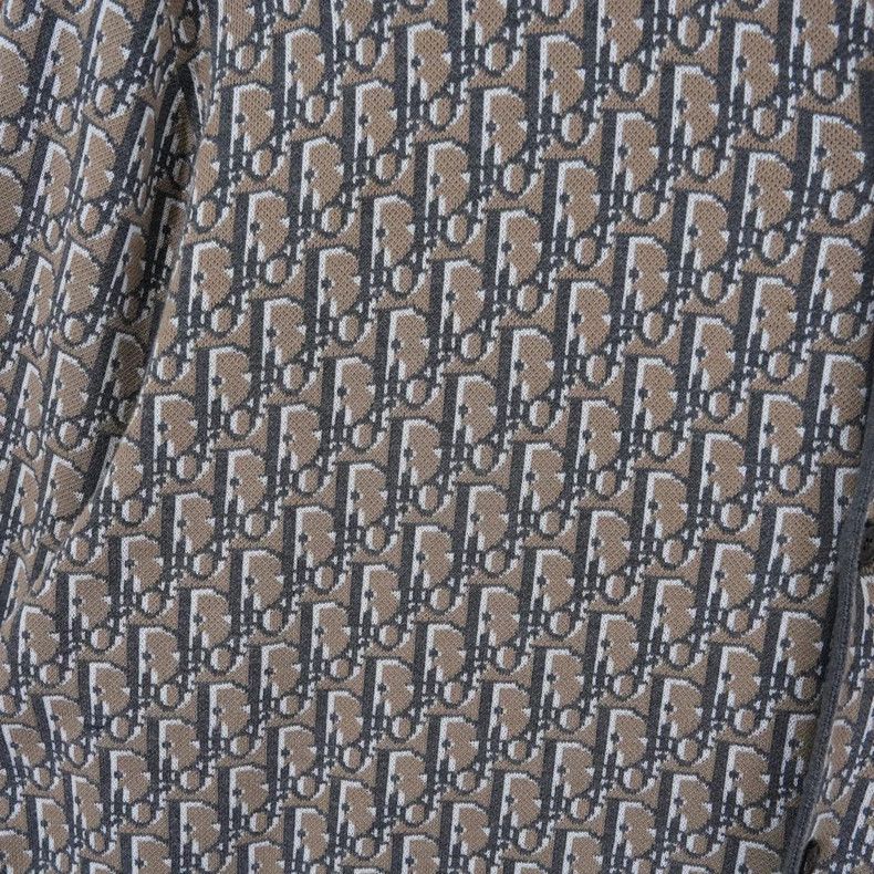 Dior Dior Beige full-print pattern logo knitted long-sleeved sh Size US L / EU 52-54 / 3 - 4 Thumbnail