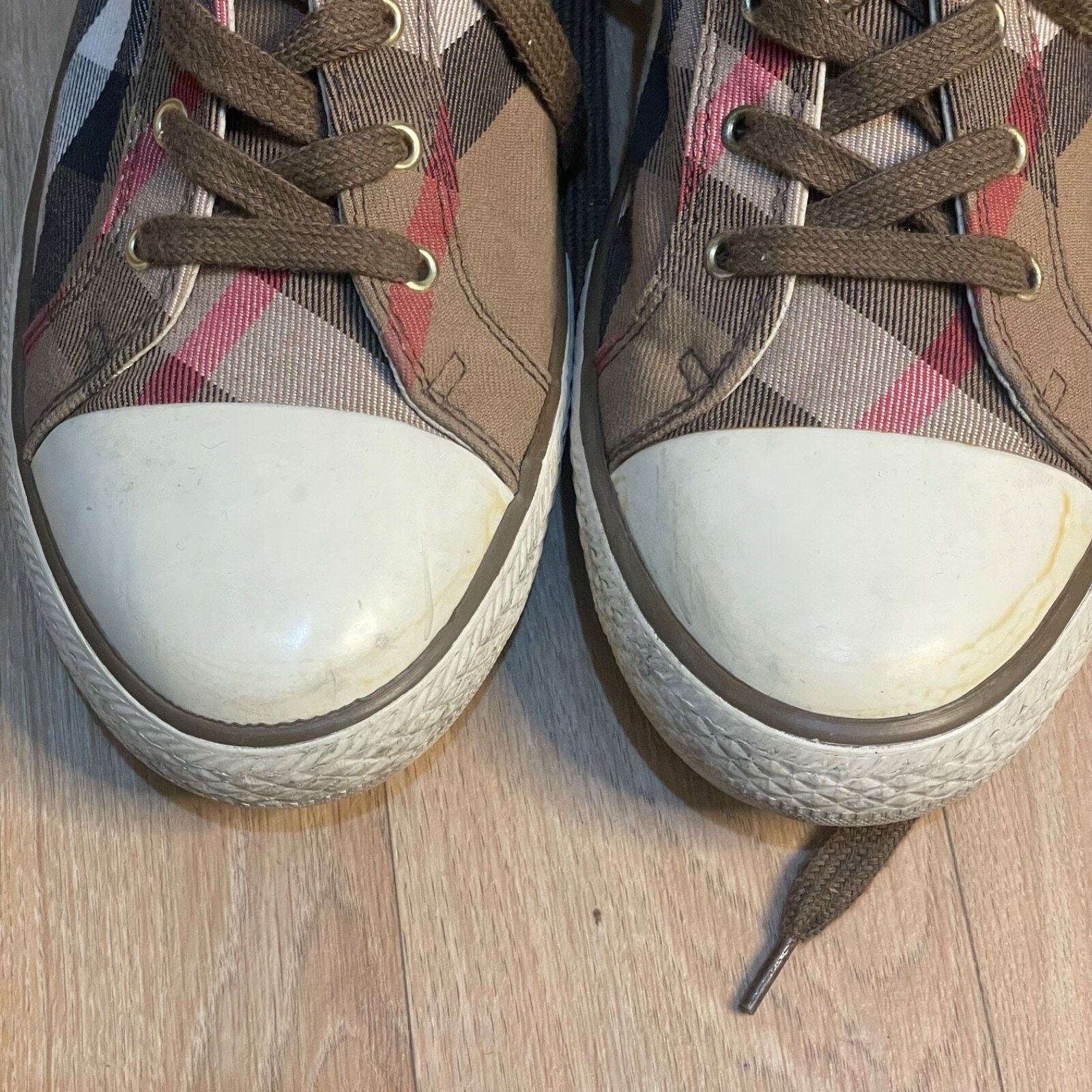 Burberry BURBERRY SHOES SNEAKERS MEN'S Nova check lace up Canvas Size US 11 / EU 44 - 8 Thumbnail