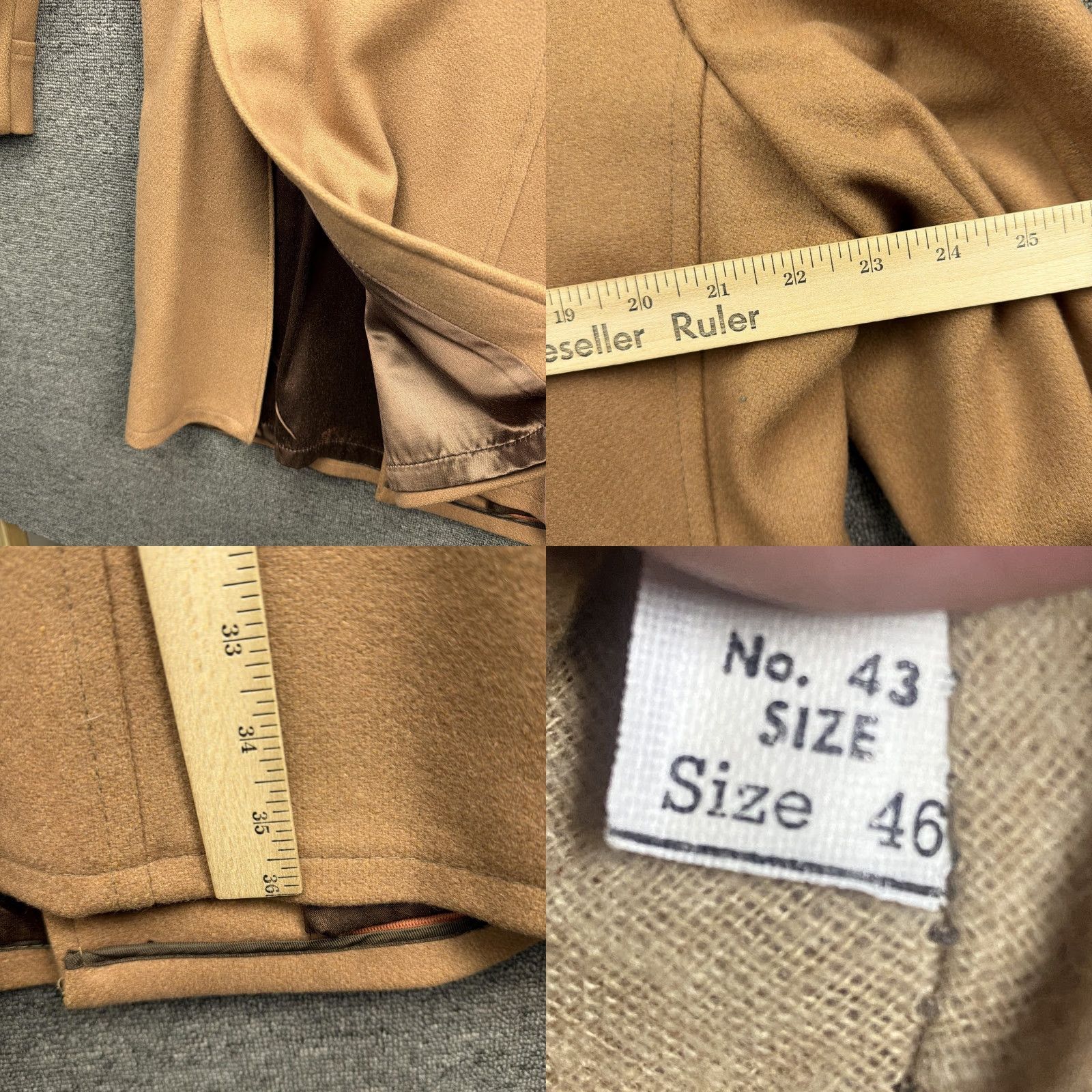 Doublet VINTAGE Wool Coat Mens Size 46 Beige Double Breasted Overcoat Lined Peacoat 60s Size US S / EU 44-46 / 1 - 8 Thumbnail