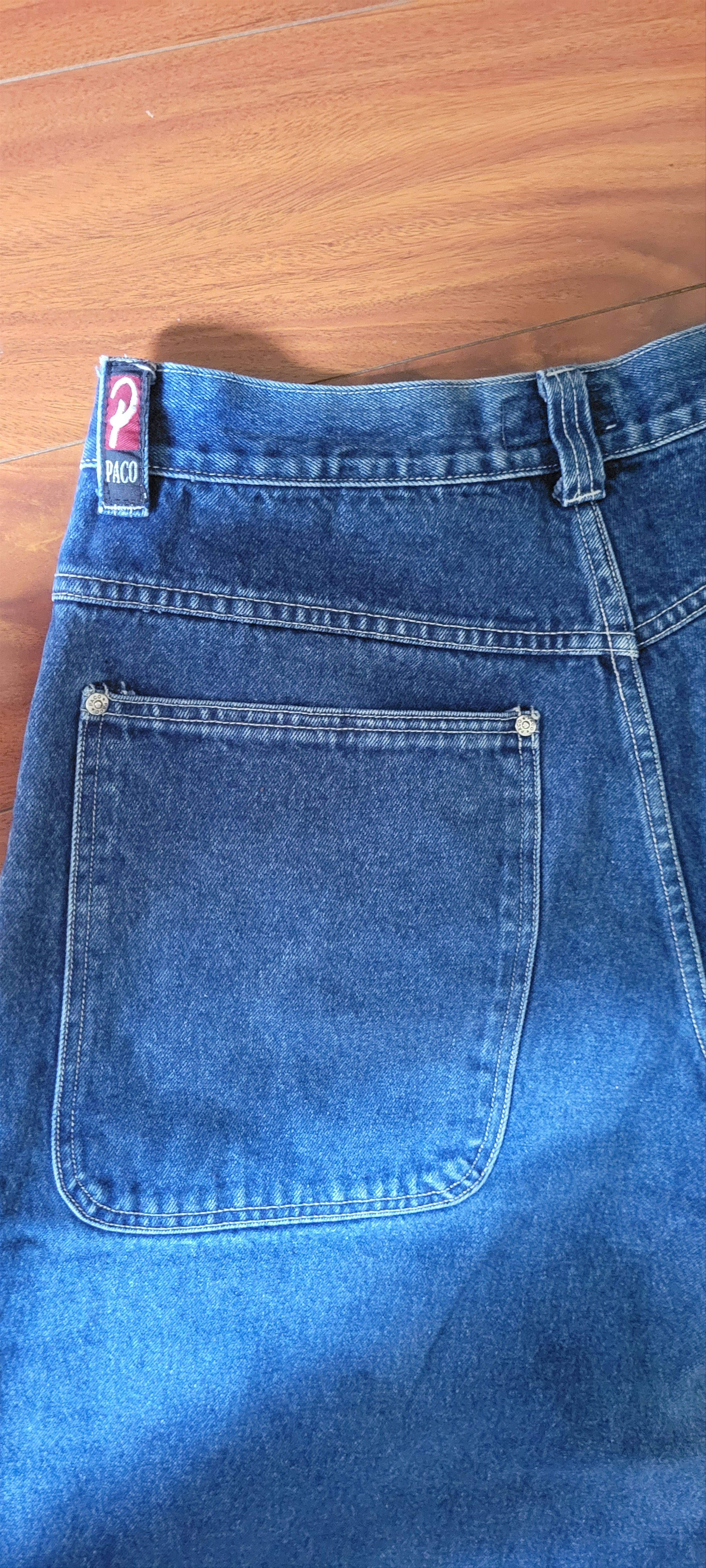 Vintage 90s Paco Zipper Jeans v Rare Denim Size US 36 / EU 52 - 4 Thumbnail