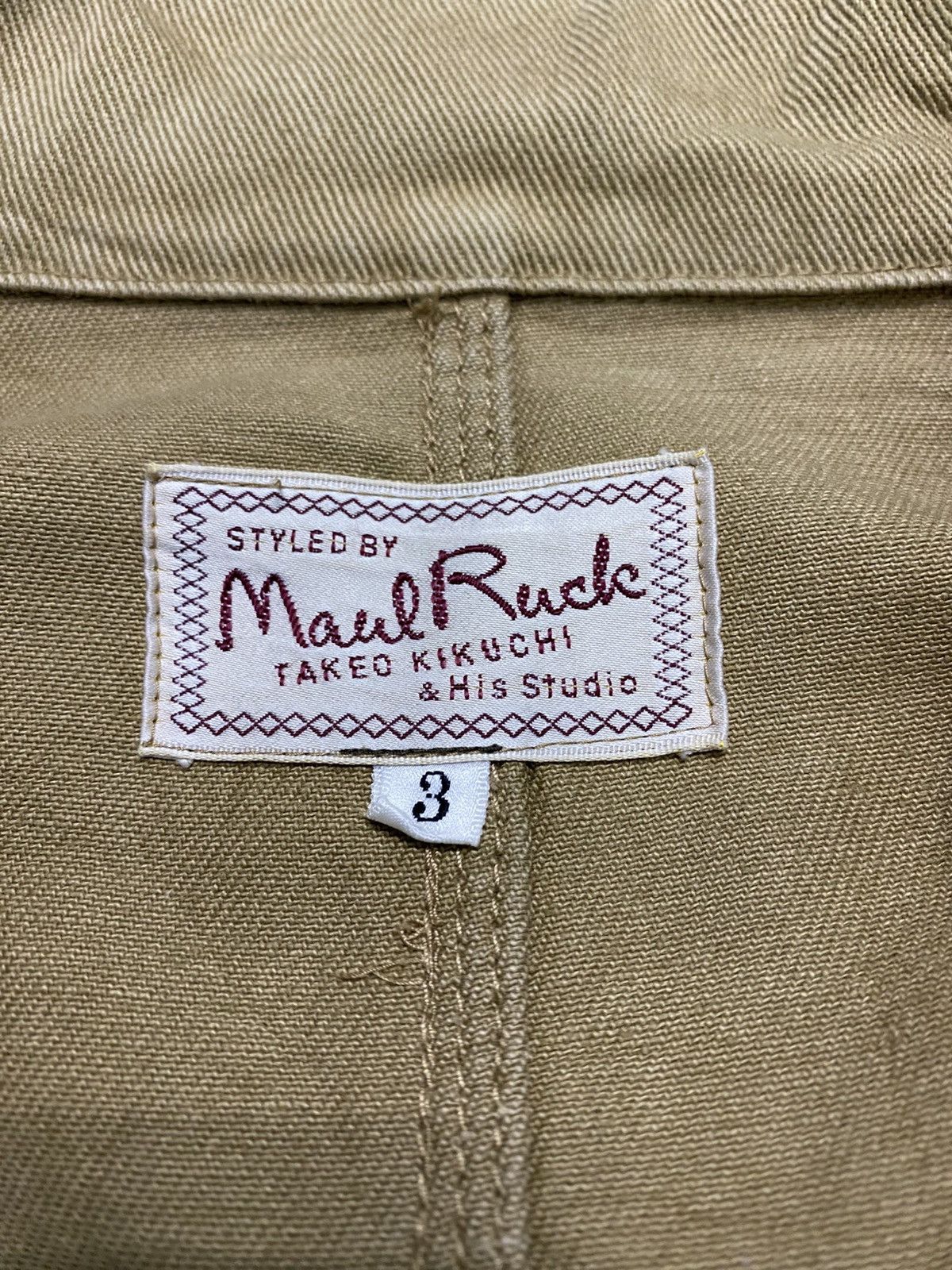 Japanese Brand × Takeo Kikuchi × Vintage Vintage maul ruck takeo kikuchi & his studio chore jacket Size US L / EU 52-54 / 3 - 7 Thumbnail