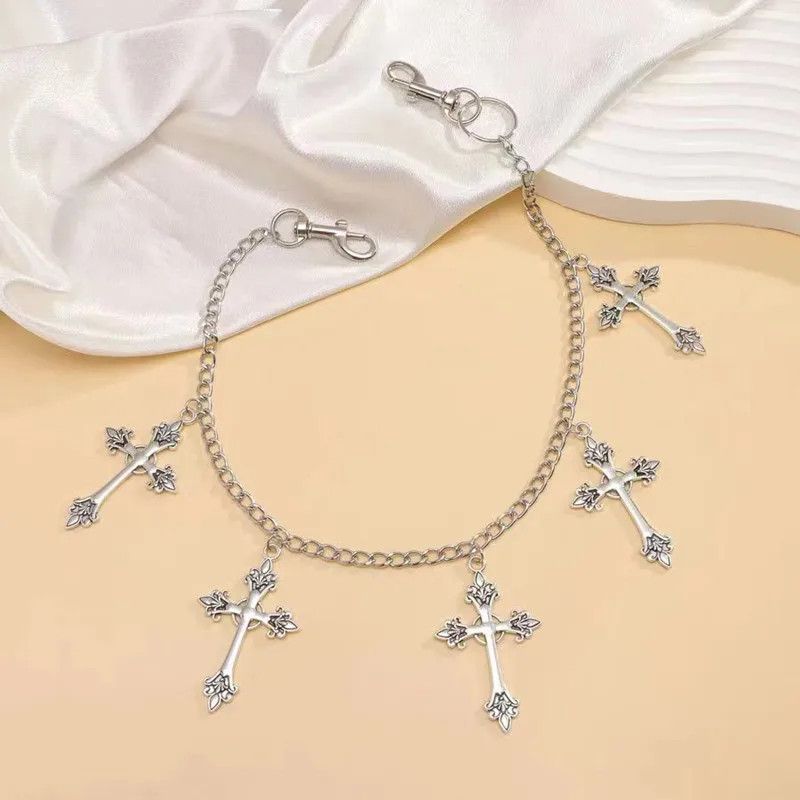 Jewelry Cross Women Vintage Waist Chain Pants Belts Dress Jeans Size ONE SIZE - 2 Thumbnail