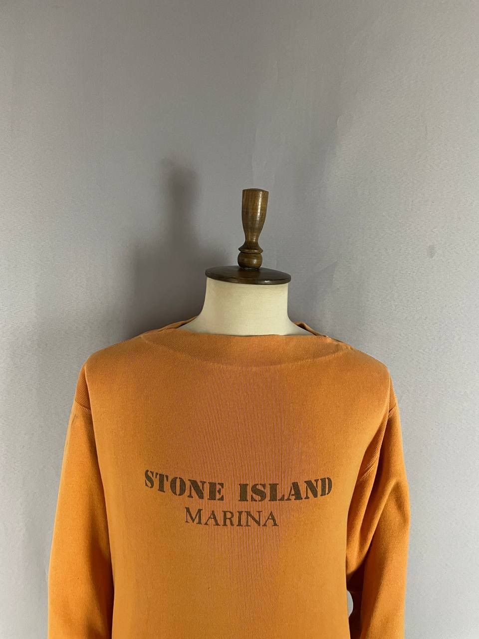 Stone Island Stone Island MARINA Crewneck Sweatshirt Orange Vintage Size US XL / EU 56 / 4 - 4 Thumbnail