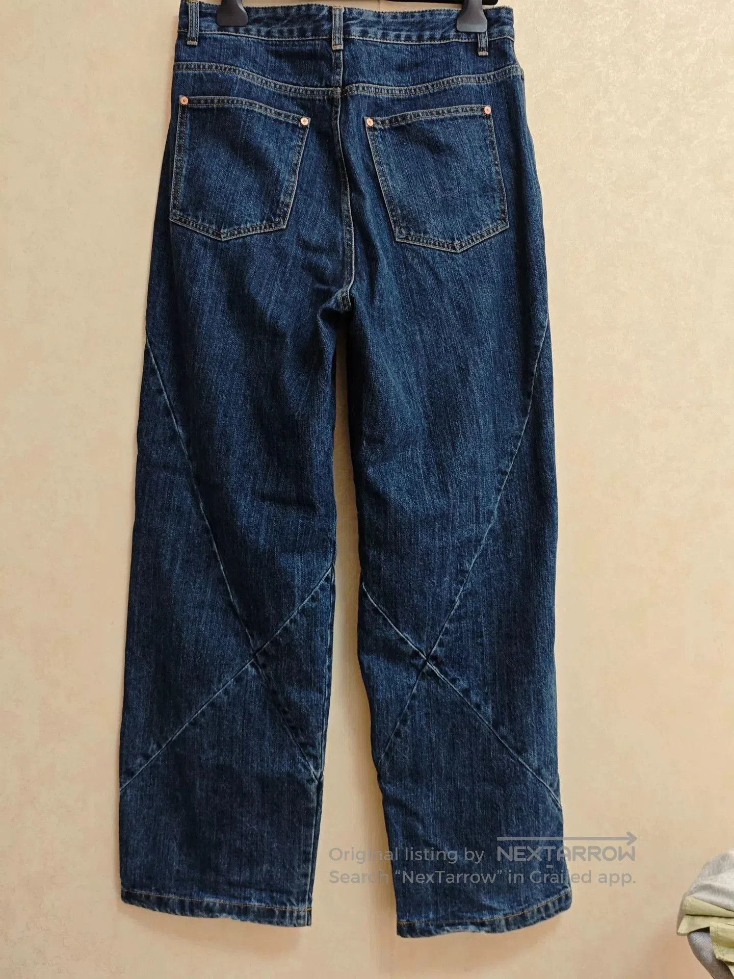 Andersson Bell Andersson Bell Asymmetric Blue Wide-Leg Jeans. Size 28" / US 6 / IT 42 - 2 Thumbnail