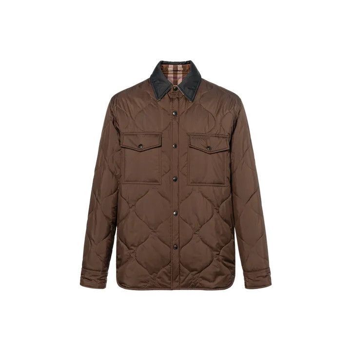 Burberry Burberry Brown Striped Double-Faced Long Sleeve S