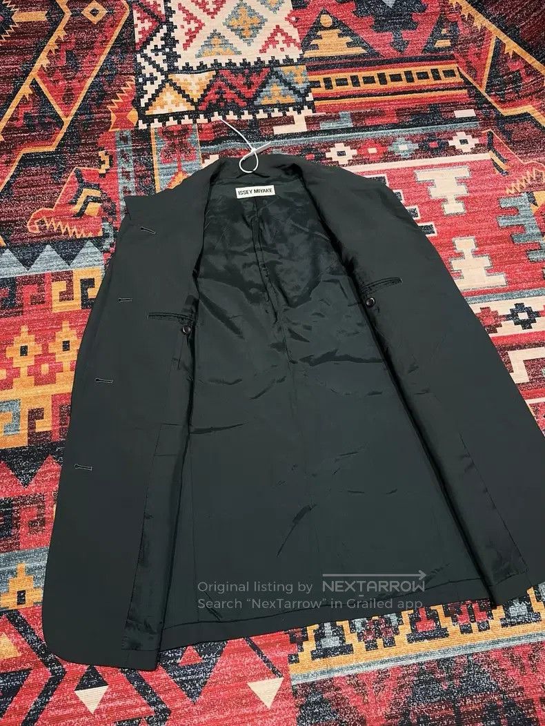 Issey Miyake Issey Miyake Green Chinese Style Blazer Size L / US 10 / IT 46 - 5 Thumbnail