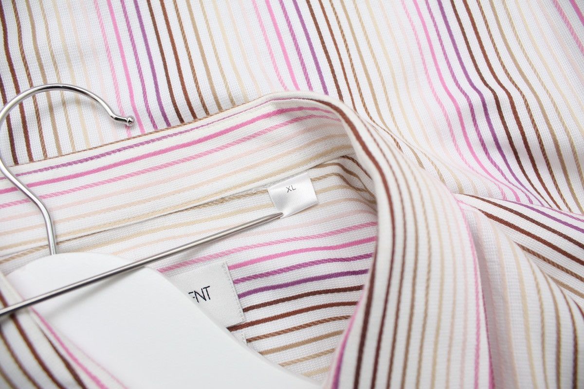 Vintage Vintage Yves Saint Laurent striped Shirt Size US XL / EU 56 / 4 - 3 Thumbnail