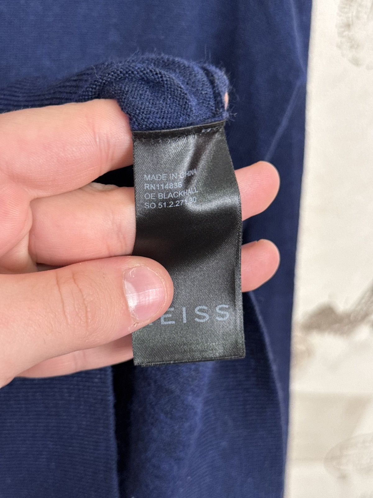 Reiss Reiss Sweartshirt 1/4 Zip Wool Luxury Mens Blue Navy M Size US M / EU 48-50 / 2 - 20 Thumbnail