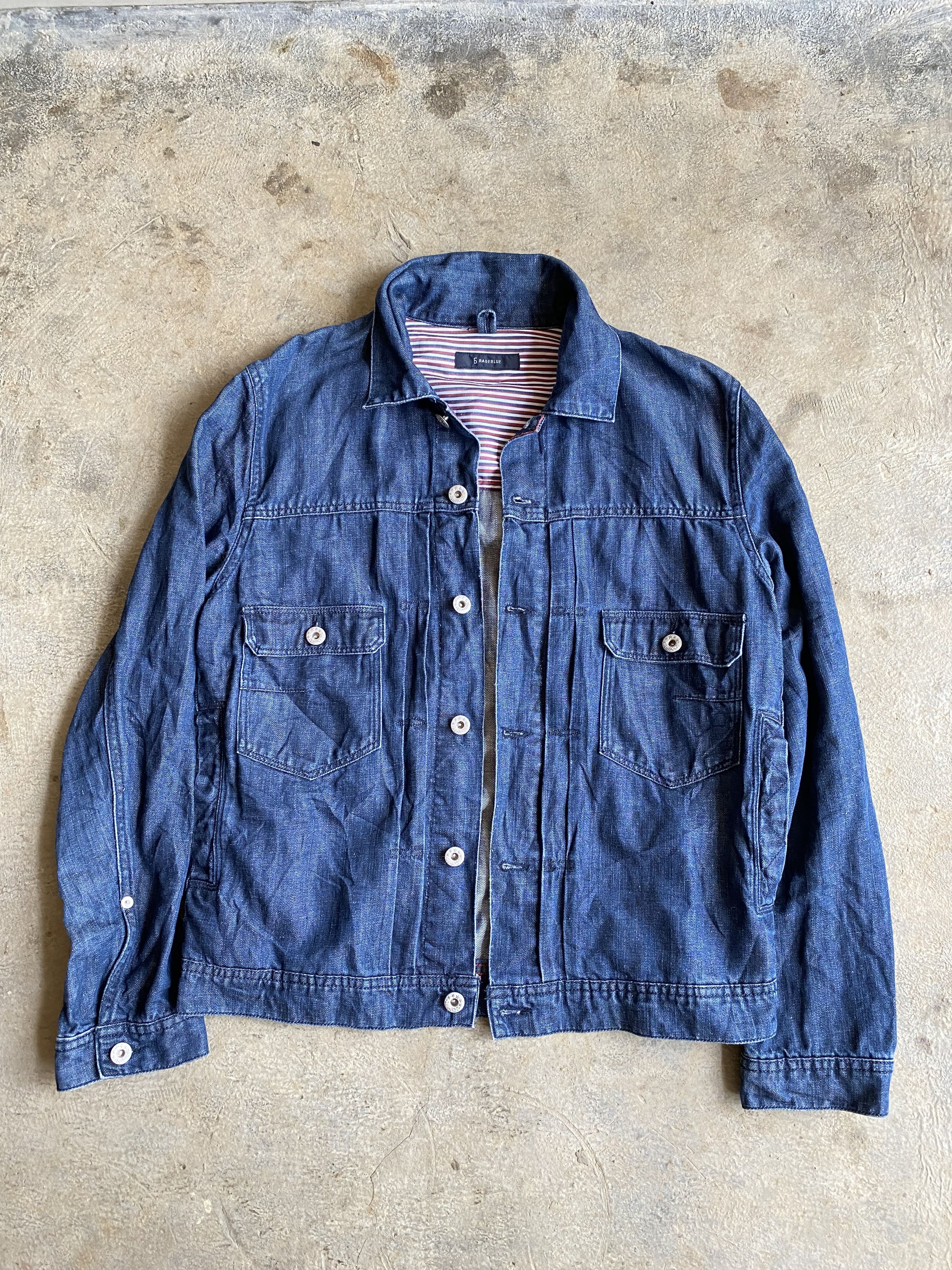 Japanese Brand Grageblue japan denim jacket Size US S / EU 44-46 / 1 - 1 Thumbnail