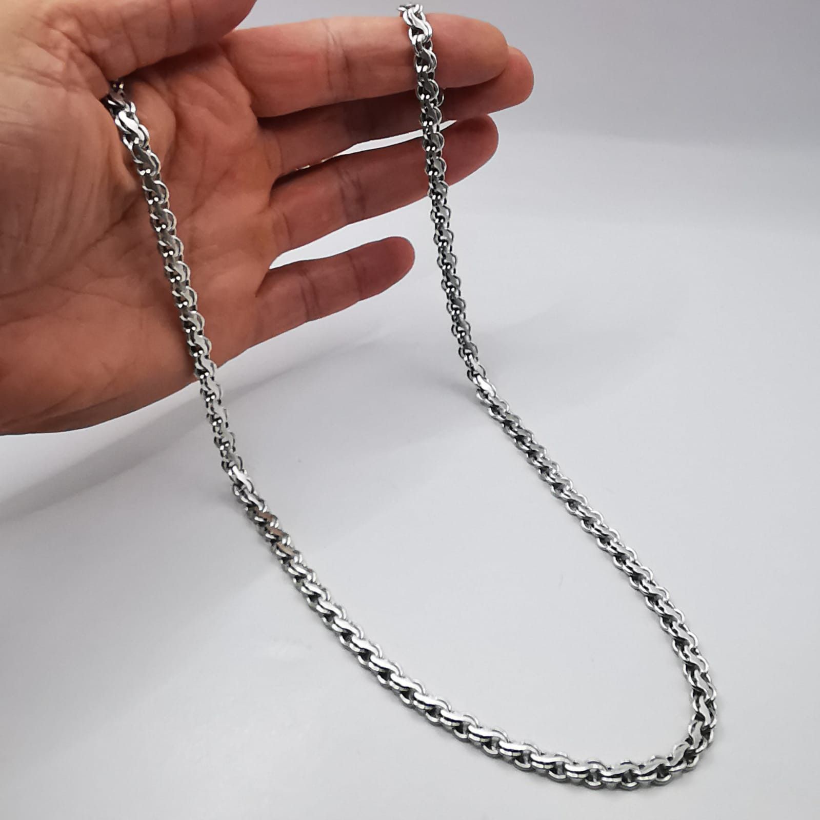 Sterling Silver Vintage Jewelry Chain,925 Sterling Silver,Signed 48,28g Size ONE SIZE - 4 Thumbnail