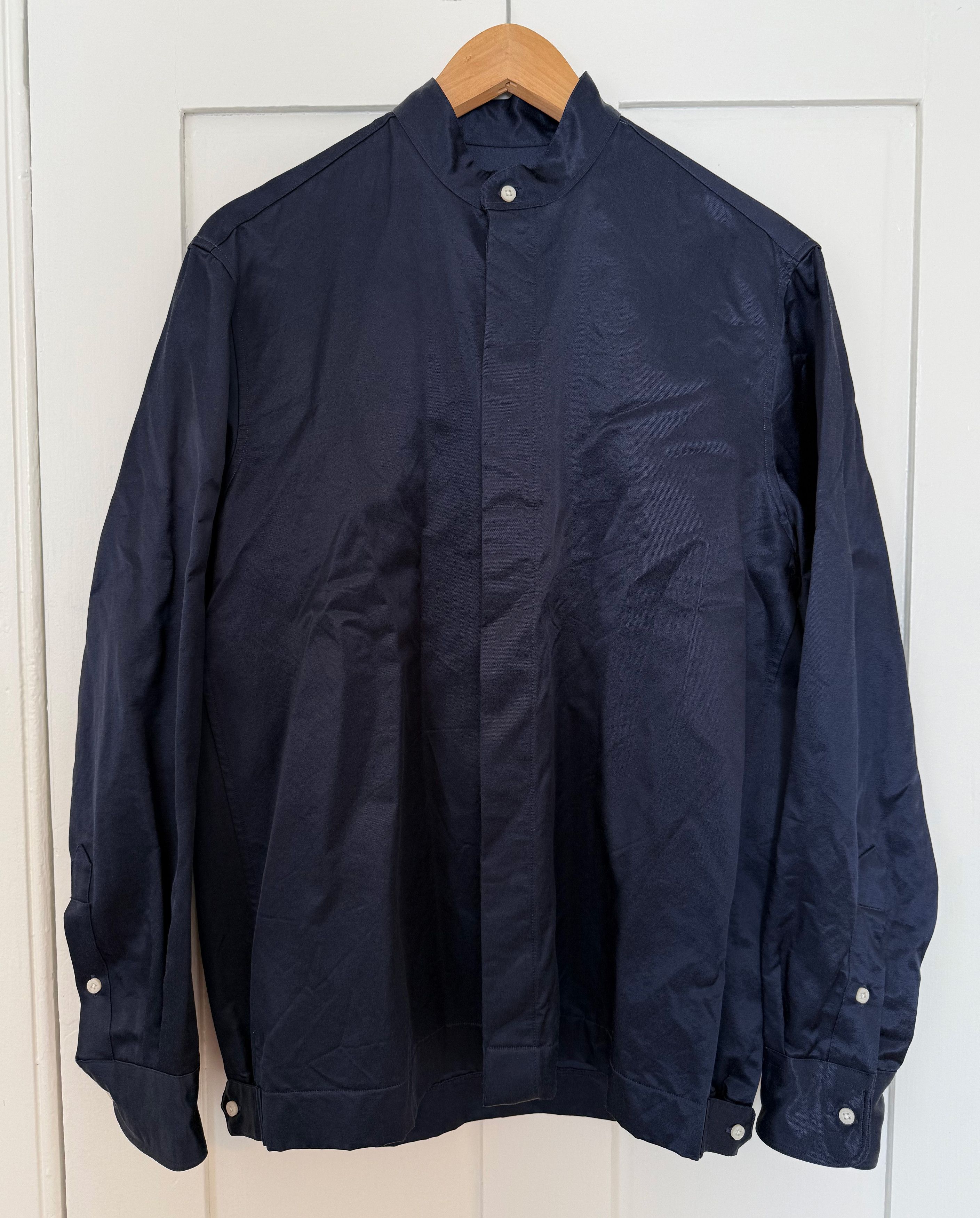Gitman Bros. Vintage Band-Collar / Hidden Placket Shirt / Overshirt Size US M / EU 48-50 / 2 - 2 Thumbnail