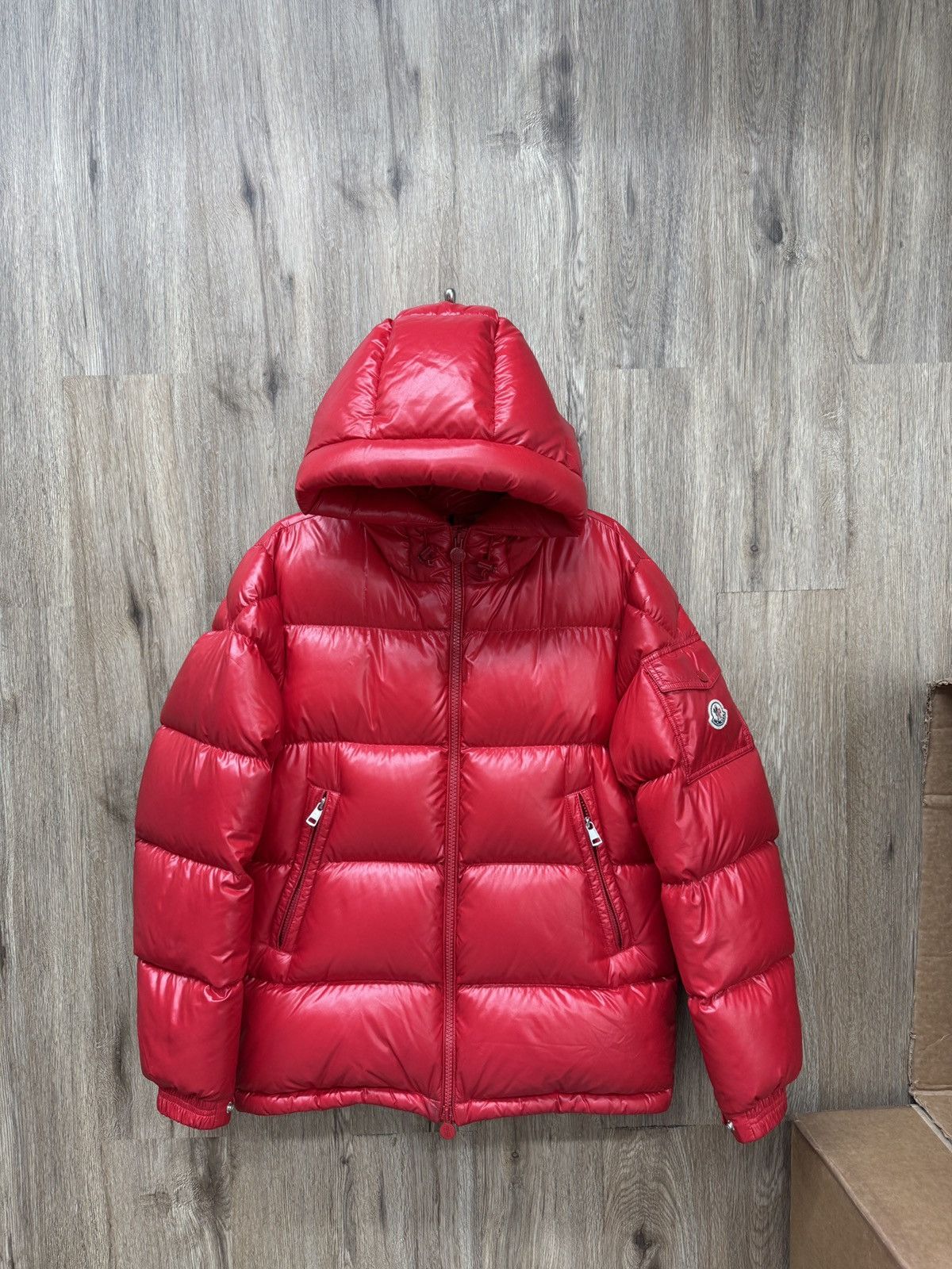 Moncler Moncler Red Maya Puffer Jacket Size US S / EU 44-46 / 1 - 1 Thumbnail
