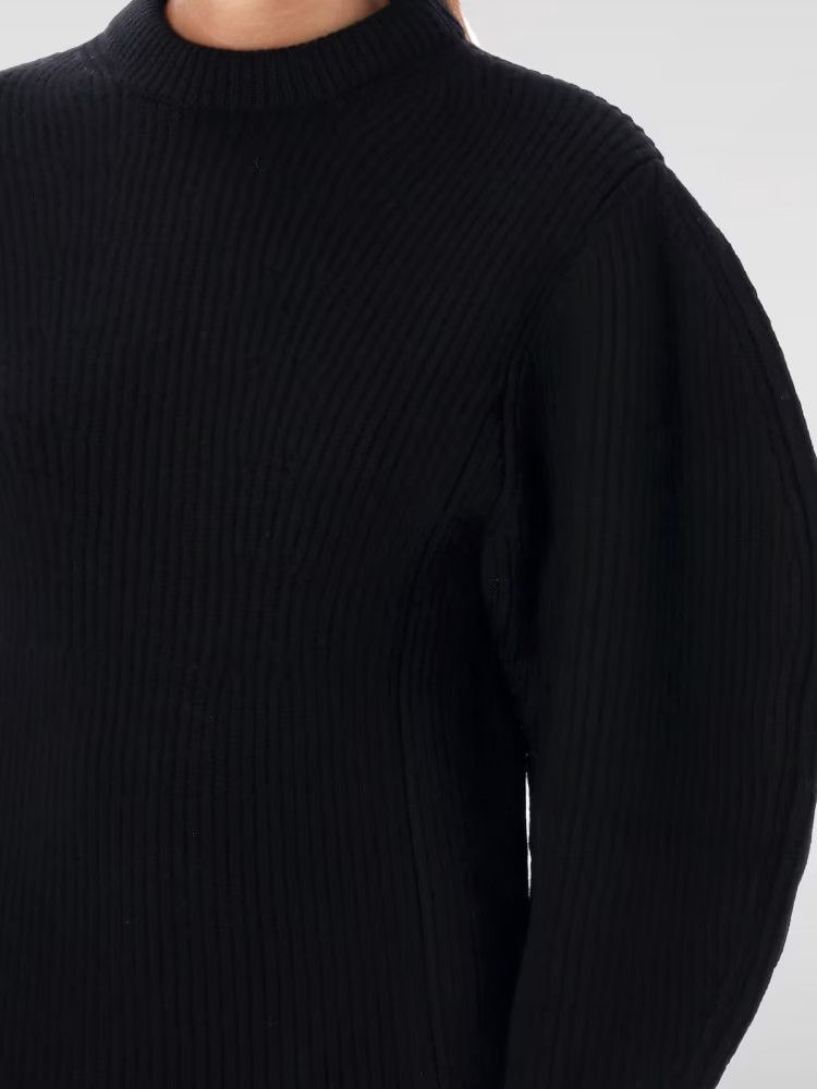 Jil Sander o1mt1gz0426 Sweater in Black Size XL / US 12-14 / IT 48-50 - 3 Thumbnail