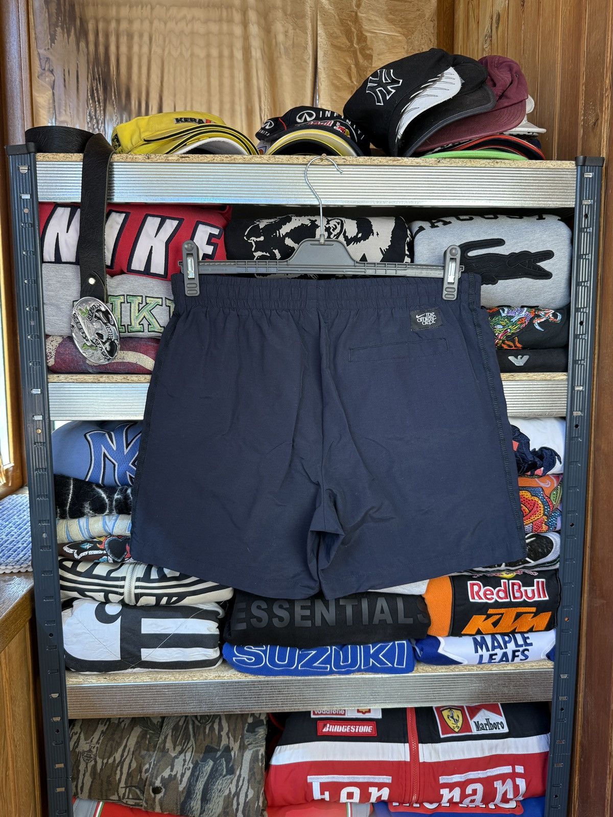 Nike Nike Vintage Shorts Blue Logo 90s Swoosh Dri Fit Running Size US 34 / EU 50 - 4 Thumbnail