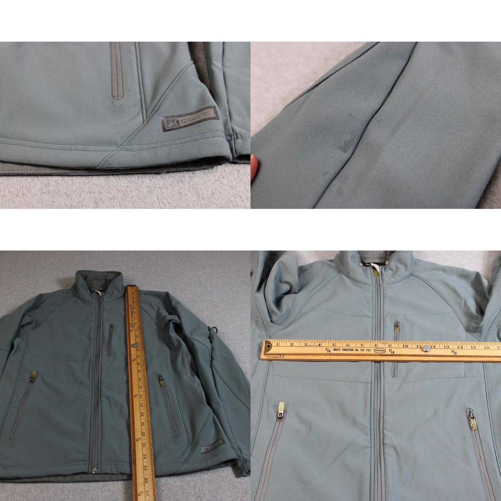 Vintage REI Softshell Jacket Women L Green Full Zip Fleece Lined Outdoor Hiking Casual Travel Winter Spring Fall Size L / US 10 / IT 46 - 8 Thumbnail
