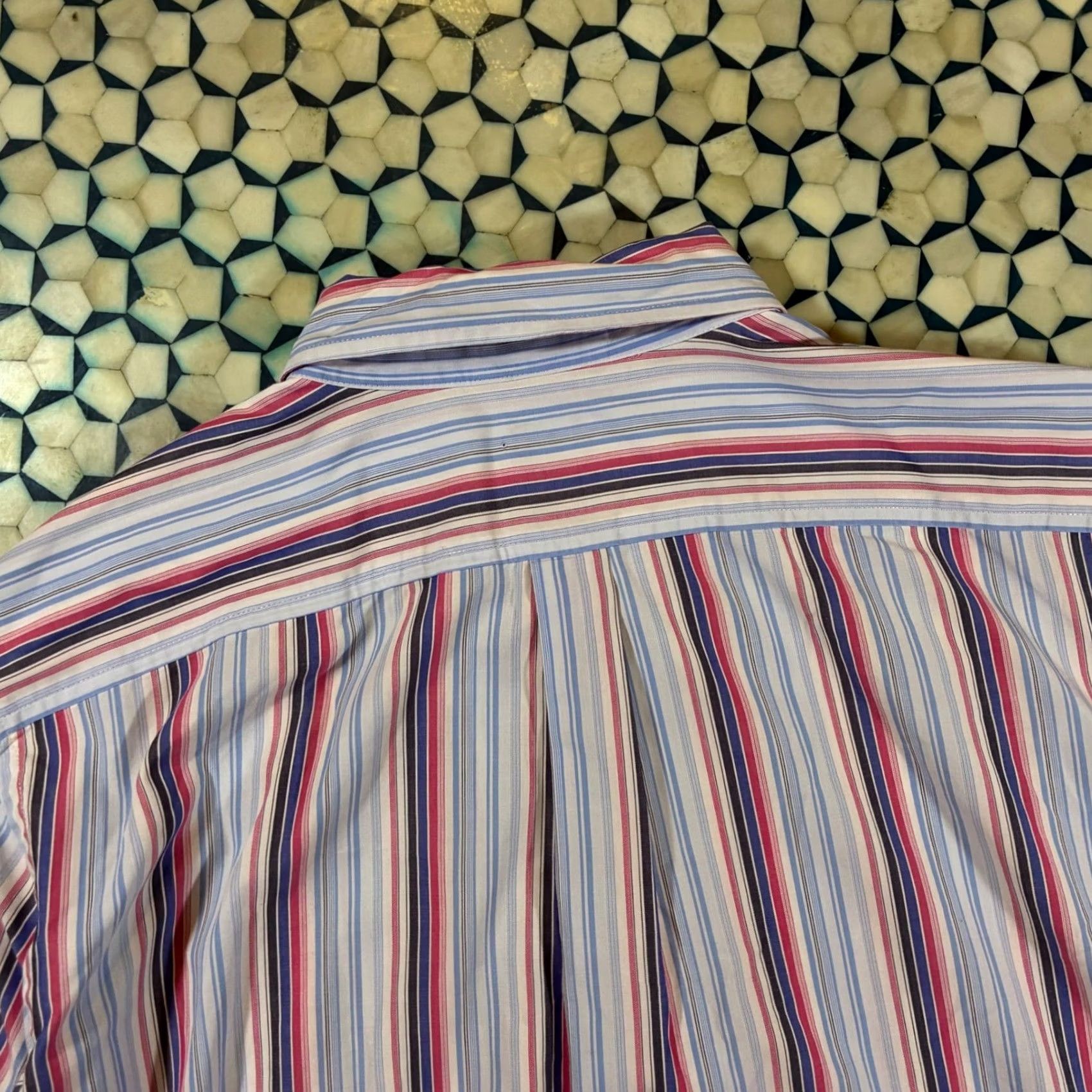 Gap GAP Shirt Mens L Long Sleeve Button-Up Striped Cotton Classic Fit Collar Button-Down Size US L / EU 52-54 / 3 - 5 Thumbnail