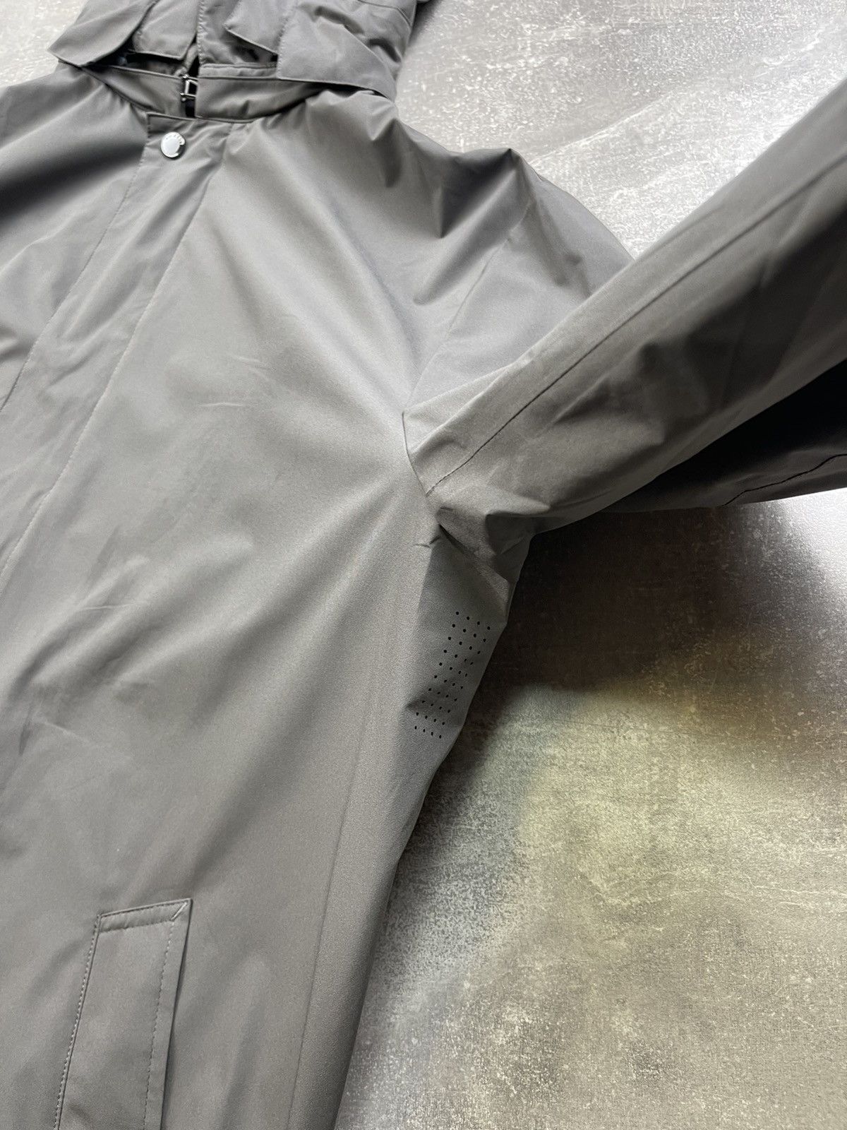 Hackett Hackett London Shower Resistant Hooded Zip Button Rain Coat Size US XL / EU 56 / 4 - 8 Thumbnail