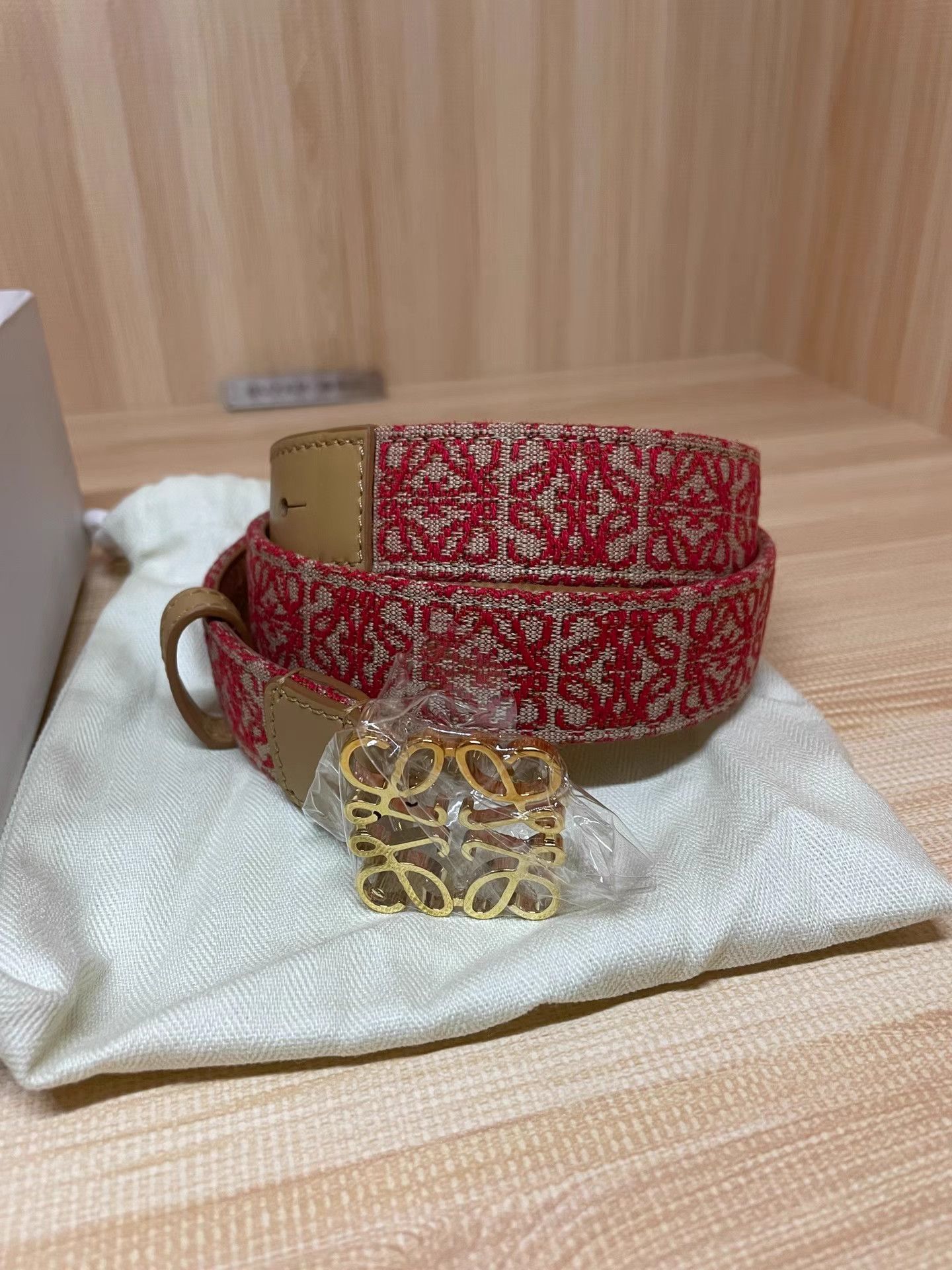 Loewe LOEWE Reversible Canvas & Leather Belt K6 Size ONE SIZE - 1 Thumbnail