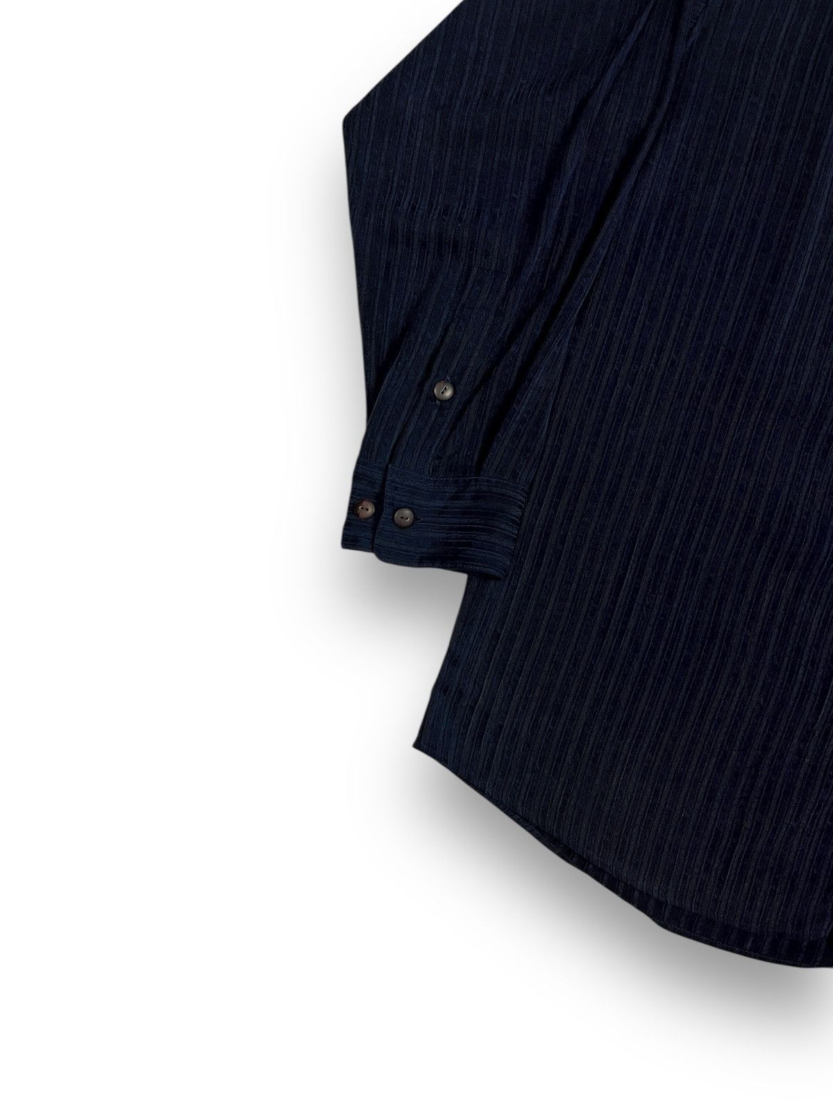 Valentino Valentino Plisse Texture Vintage Button Down Size US XL / EU 56 / 4 - 4 Thumbnail
