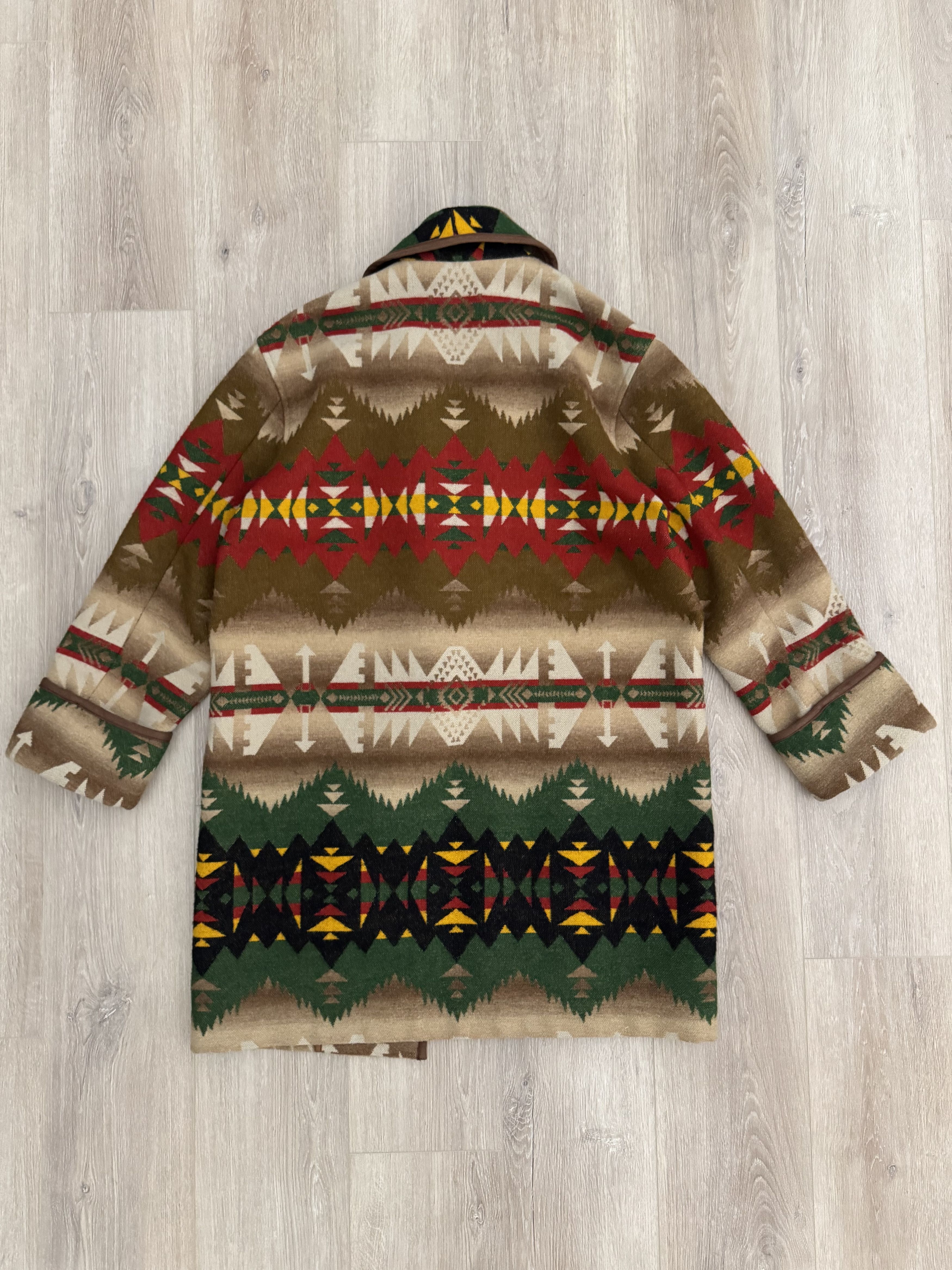 Polo Ralph Lauren Polo Country Aztec Robe Wool Blanket Coat Vintage Western Size US M / EU 48-50 / 2 - 2 Thumbnail