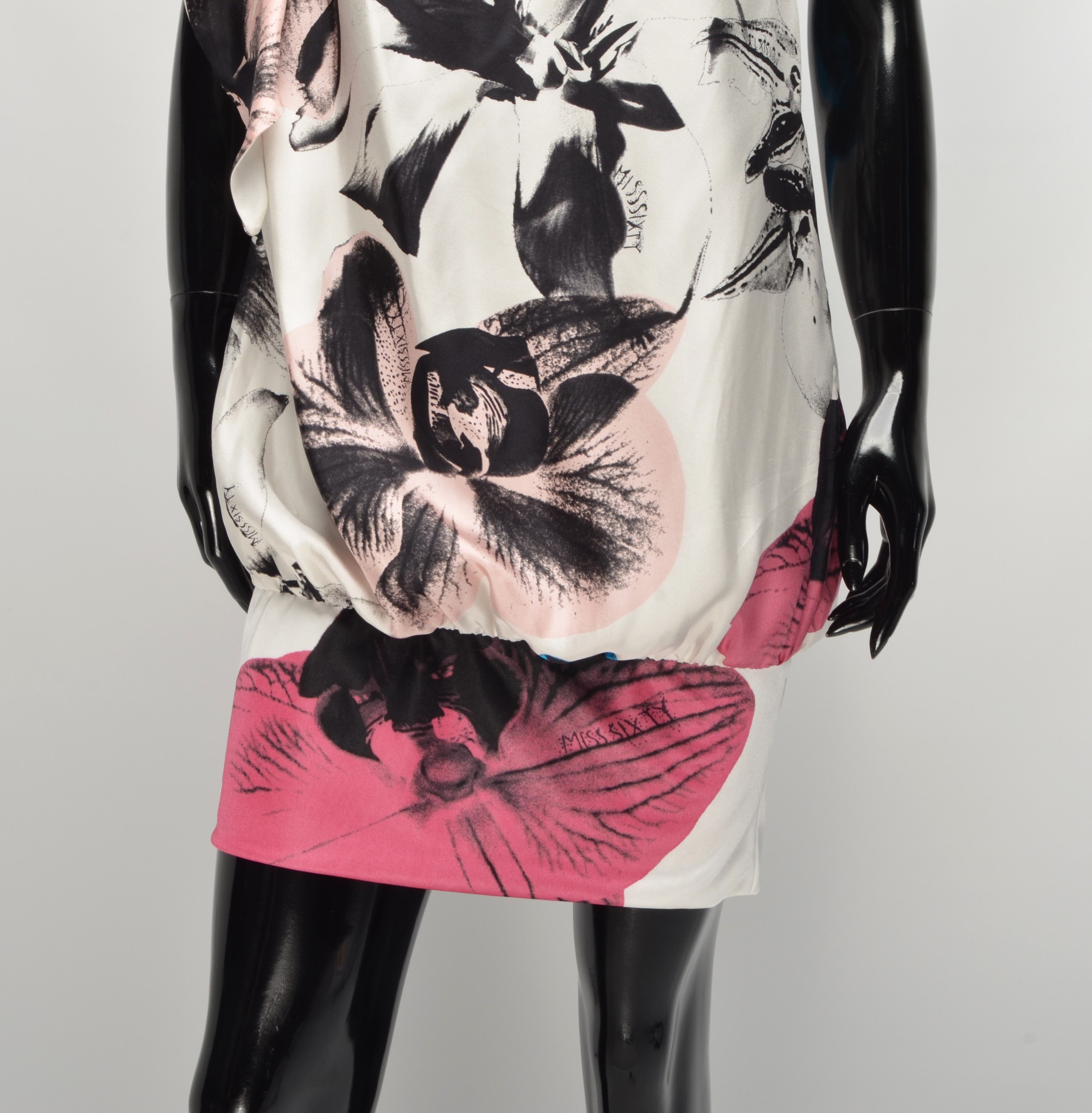 Miss Sixty Y2K Miss Sixty Vintage One Shoulder Floral Mini Dress Size S / US 4 / IT 40 - 3 Thumbnail