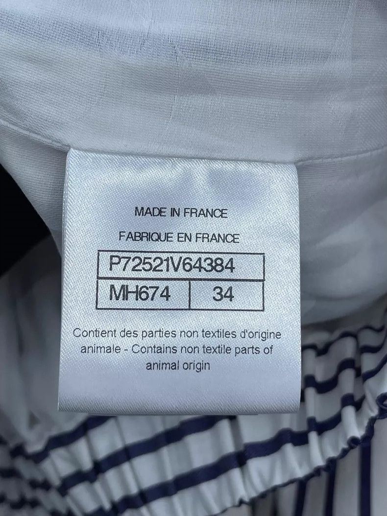 Chanel Chanel Blue and White Striped Doublebreasted Top -2505 Size US S / EU 44-46 / 1 - 6 Thumbnail