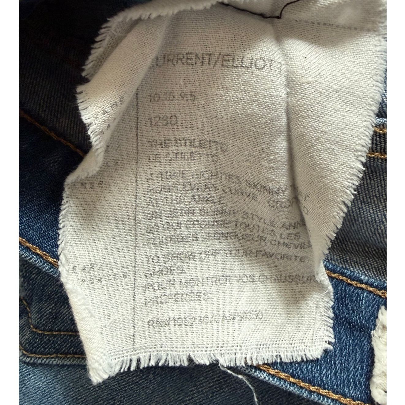 Current/Elliot NWT Current/Elliott The Stiletto Jeans - Distressed - 25 Size 25" / US 0 / IT 36 - 5 Thumbnail