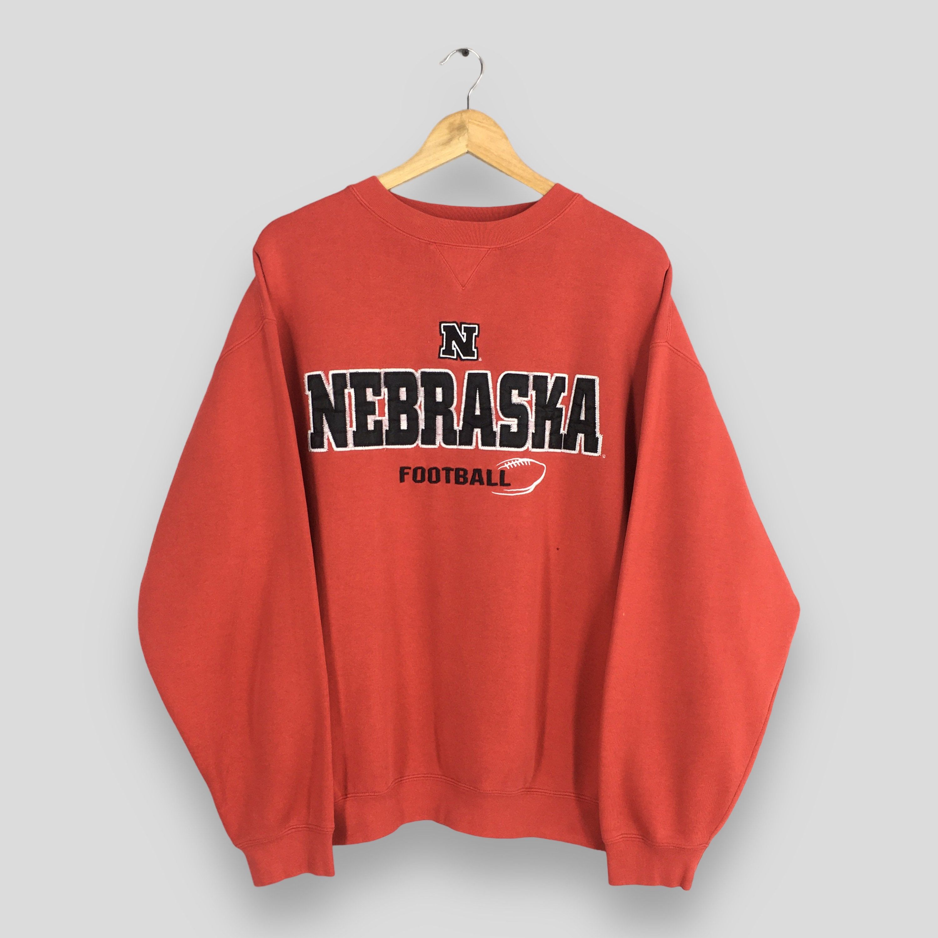 NCAA × Vintage 90's Nebraska Cornhuskers Football Sweatshirts XLarge Size US XL / EU 56 / 4 - 1 Thumbnail