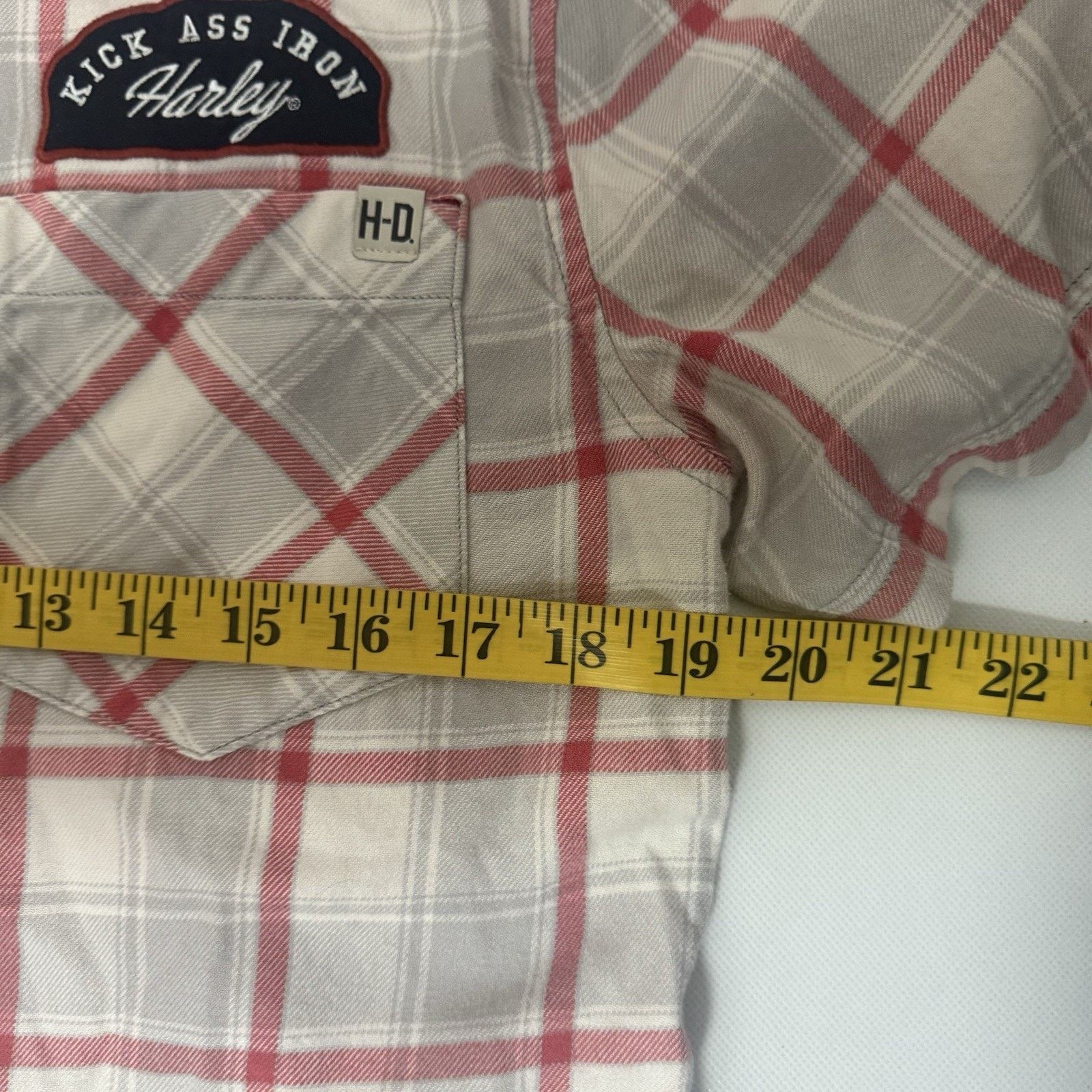 Harley Davidson Harley-Davidson Shirt Plaid Slim Fit Biker Skull Motorcycle Size US M / EU 48-50 / 2 - 8 Thumbnail