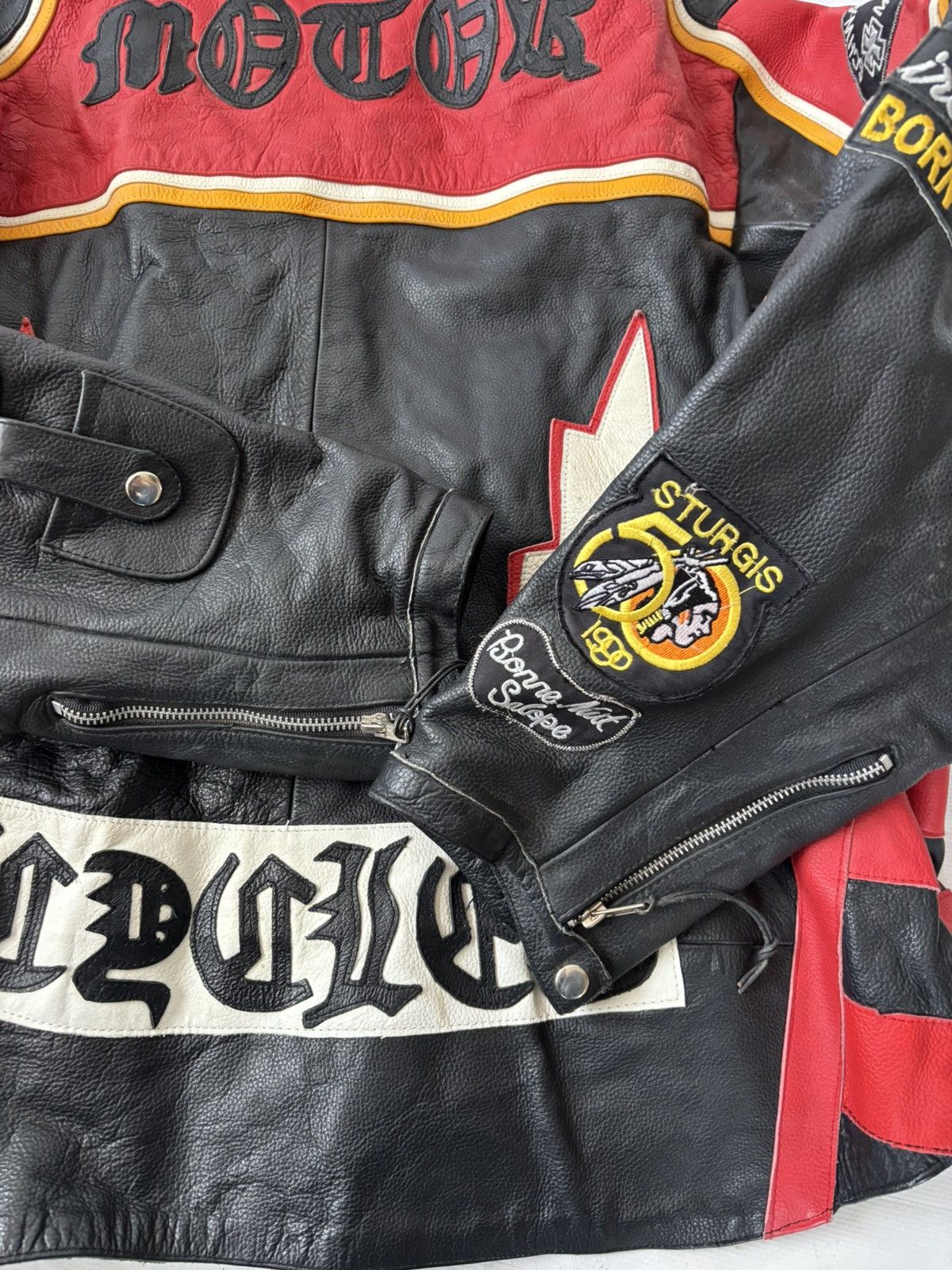 Vintage Vintage Motor Evolution Racing leather jacket Size US XXL / EU 58 / 5 - 9 Thumbnail