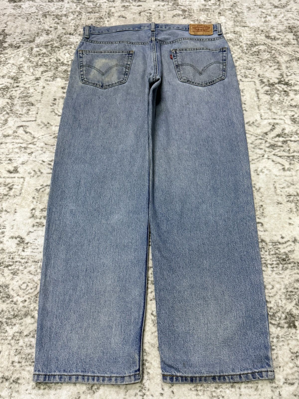 Levi's Vintage Levis 550 Relaxad Fit Distressed Fade Jeans Size US 36 / EU 52 - 2 Thumbnail