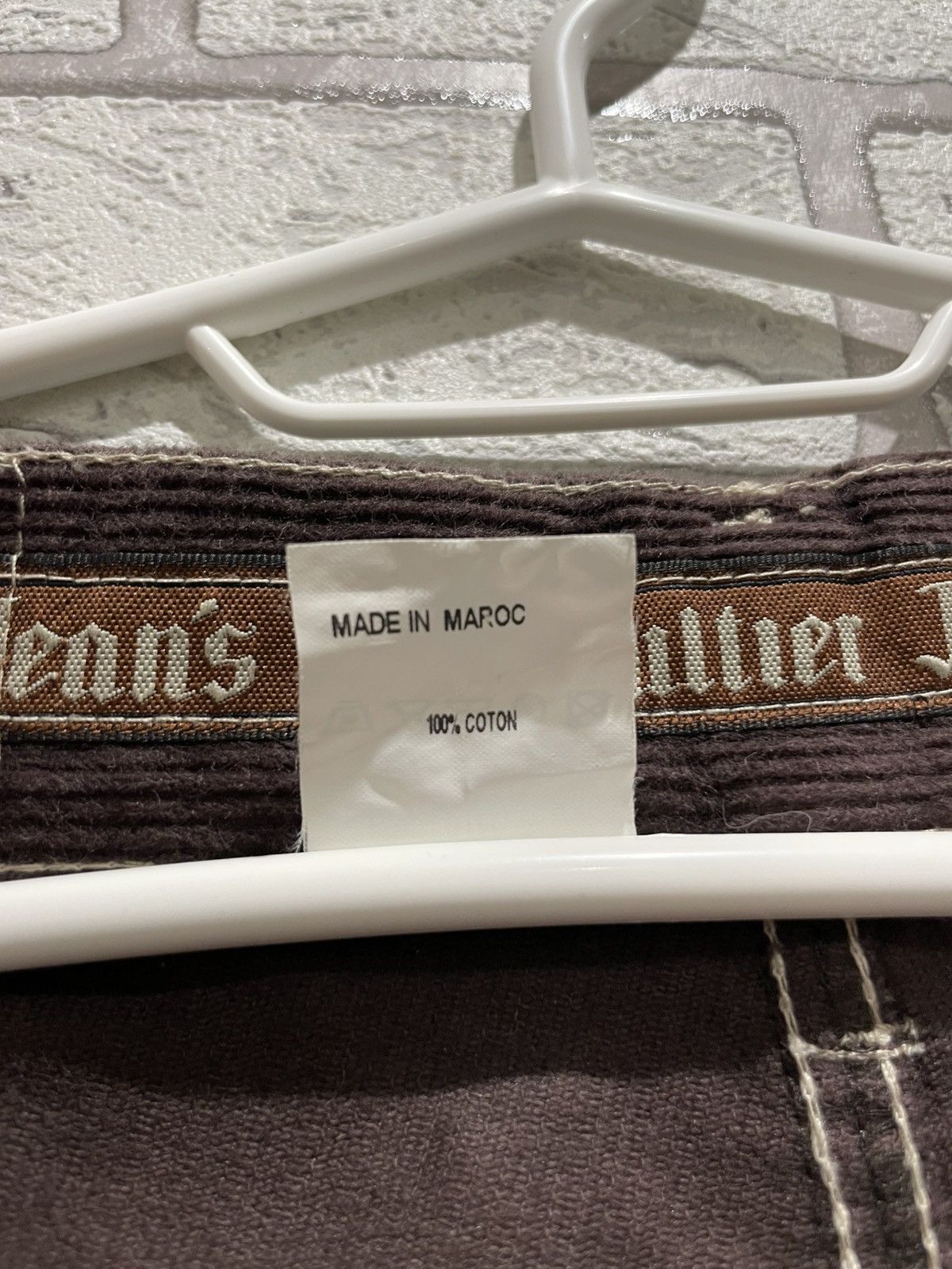 Jean Paul Gaultier RARE Vintage 90s Jean Paul Gaultier Jeans Velvet Brown Pants Size US 30 / EU 46 - 18 Thumbnail