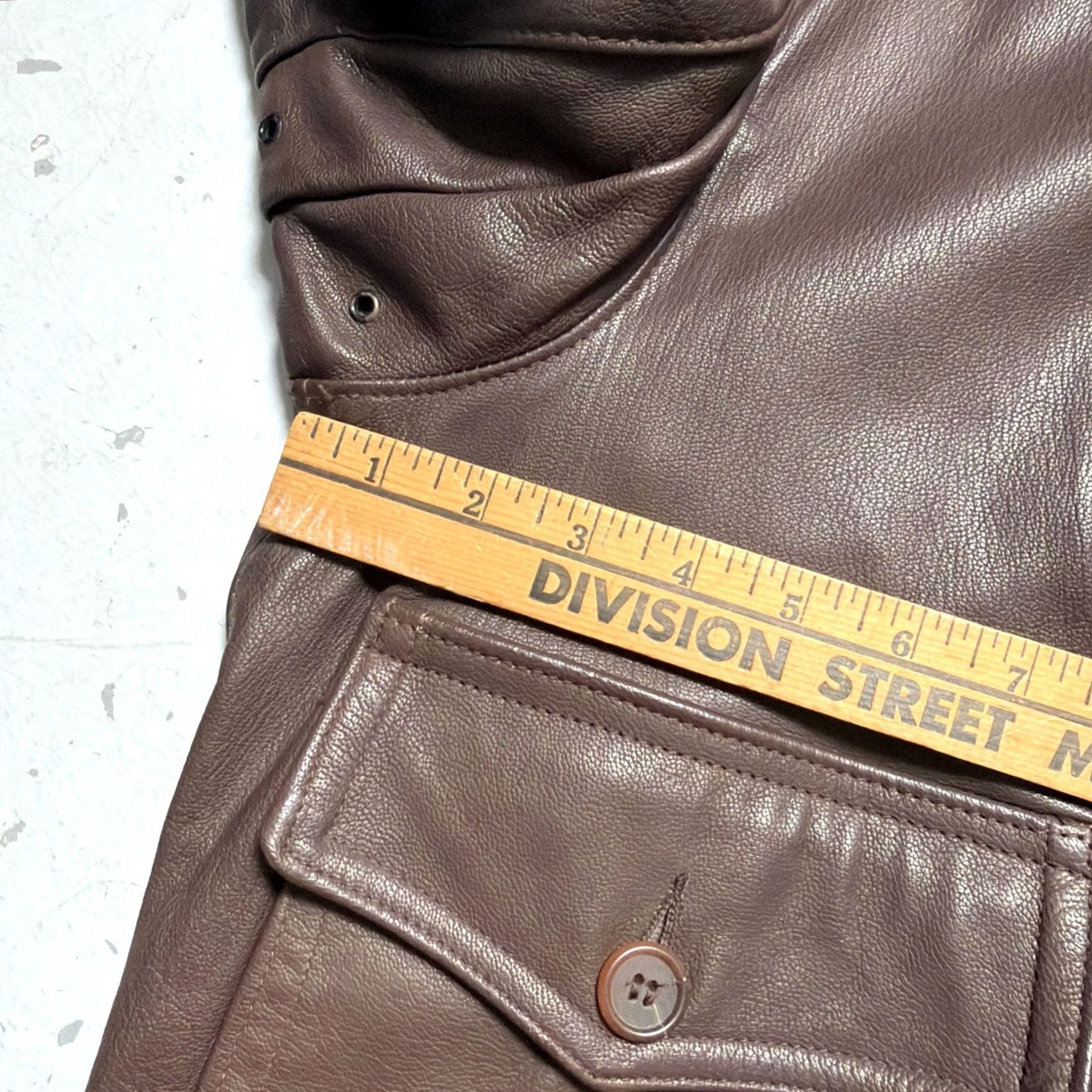 Vintage Vintage Willis & Geiger Goatskin Leather G-1 Flight Military Jacket Made USA 44 - Regular Size US S / EU 44-46 / 1 - 6 Thumbnail