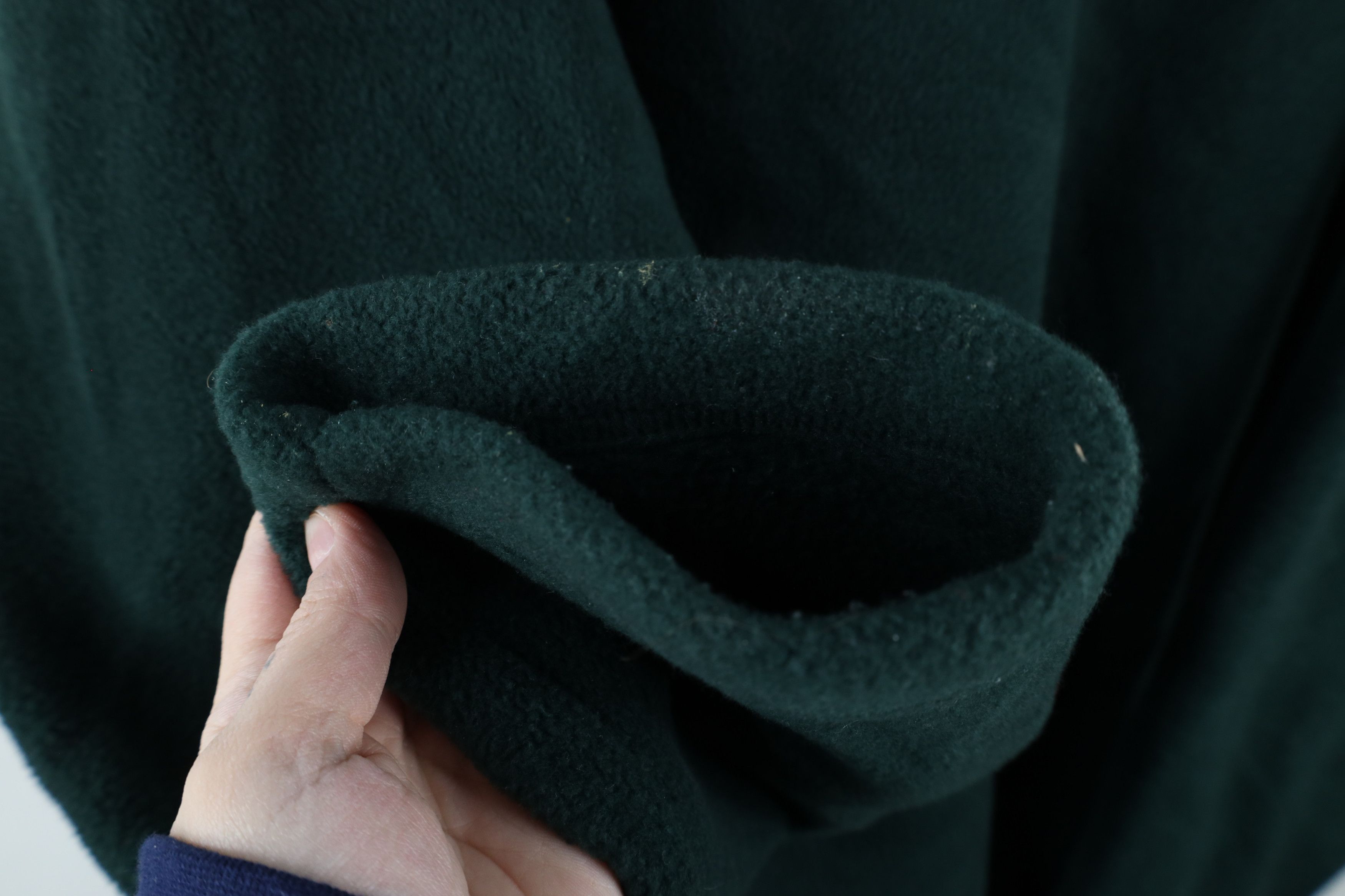 Gap × Vintage Vintage 90s Gap Blank Thick Fleece V-Neck Sweater Green Size US XXL / EU 58 / 5 - 8 Thumbnail